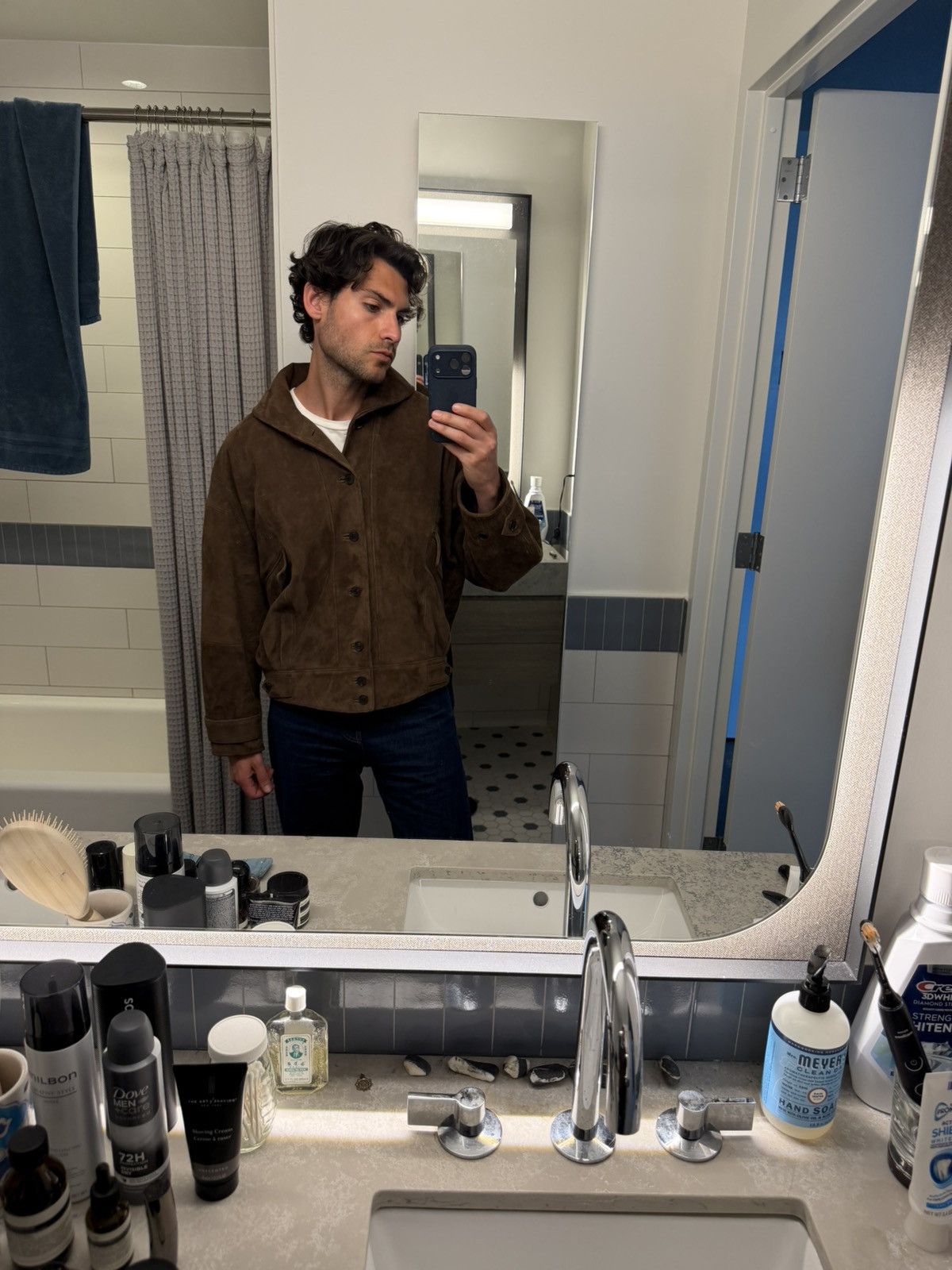 Auralee Auralee Silky Grain Suede Blouson Bomber Jacket $3366 Size US S / EU 44-46 / 1 - 18 Thumbnail