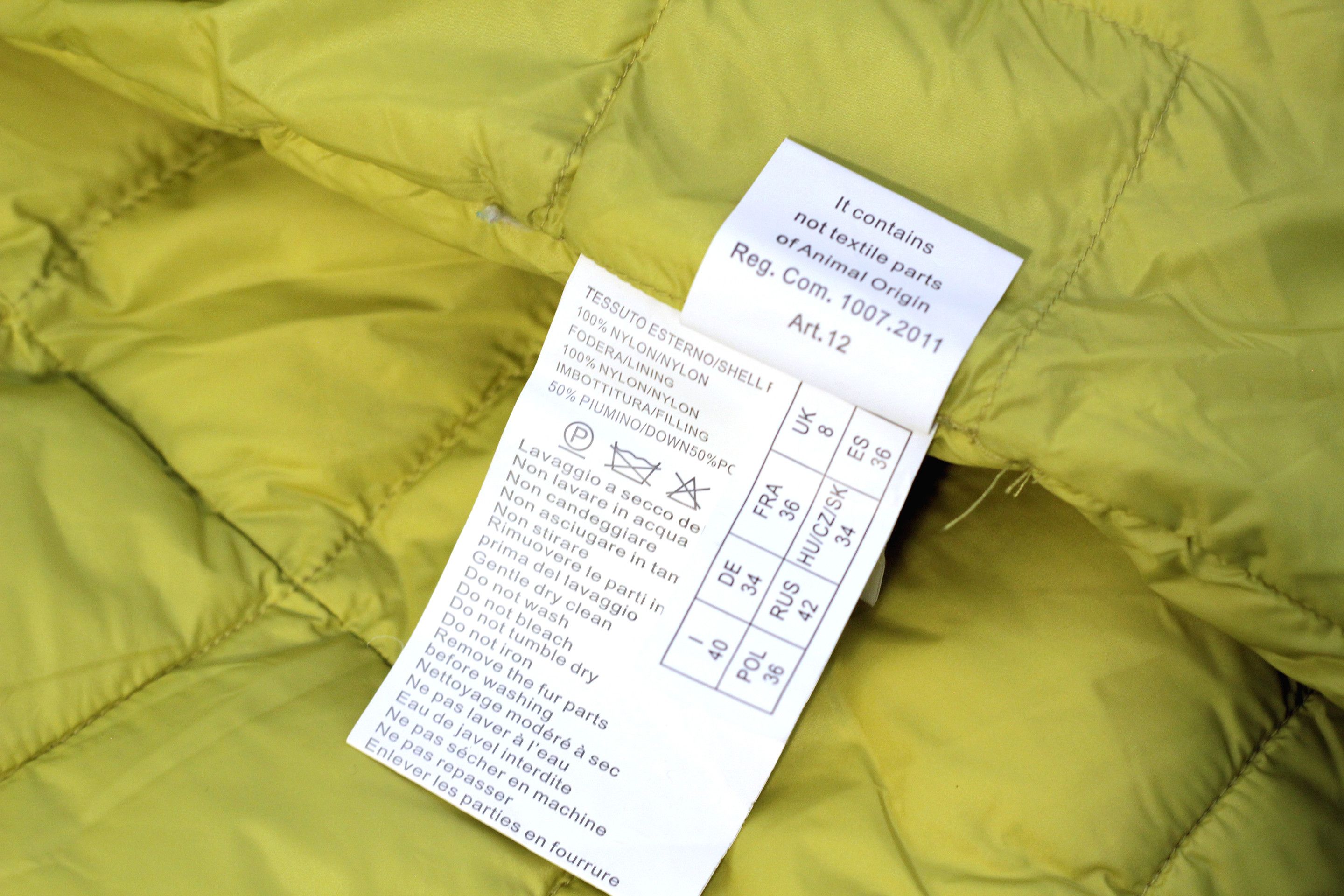 Other Pregio lime yellow puffer coat with real fur on the hood Size S / US 4 / IT 40 - 5 Thumbnail