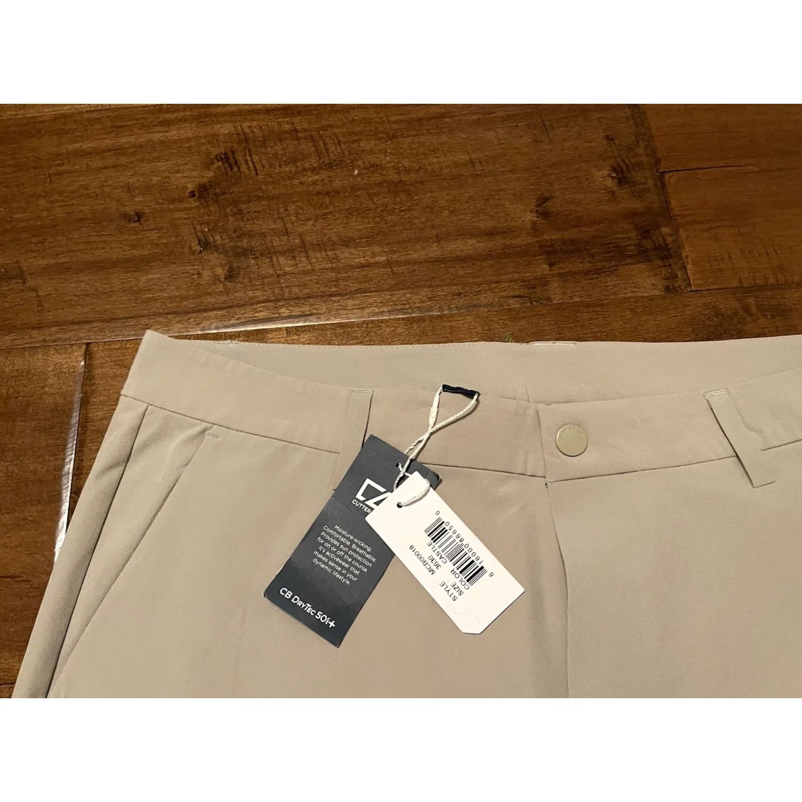 Cutter & Buck Cutter & Buck Bainbridge Sport Technical Mens Everyday Pants - 36x30 Gray - 88% Polyester 12% Spandex - Chino Style - Regular Size Mens Size US 36 / EU 52 - 3 Thumbnail