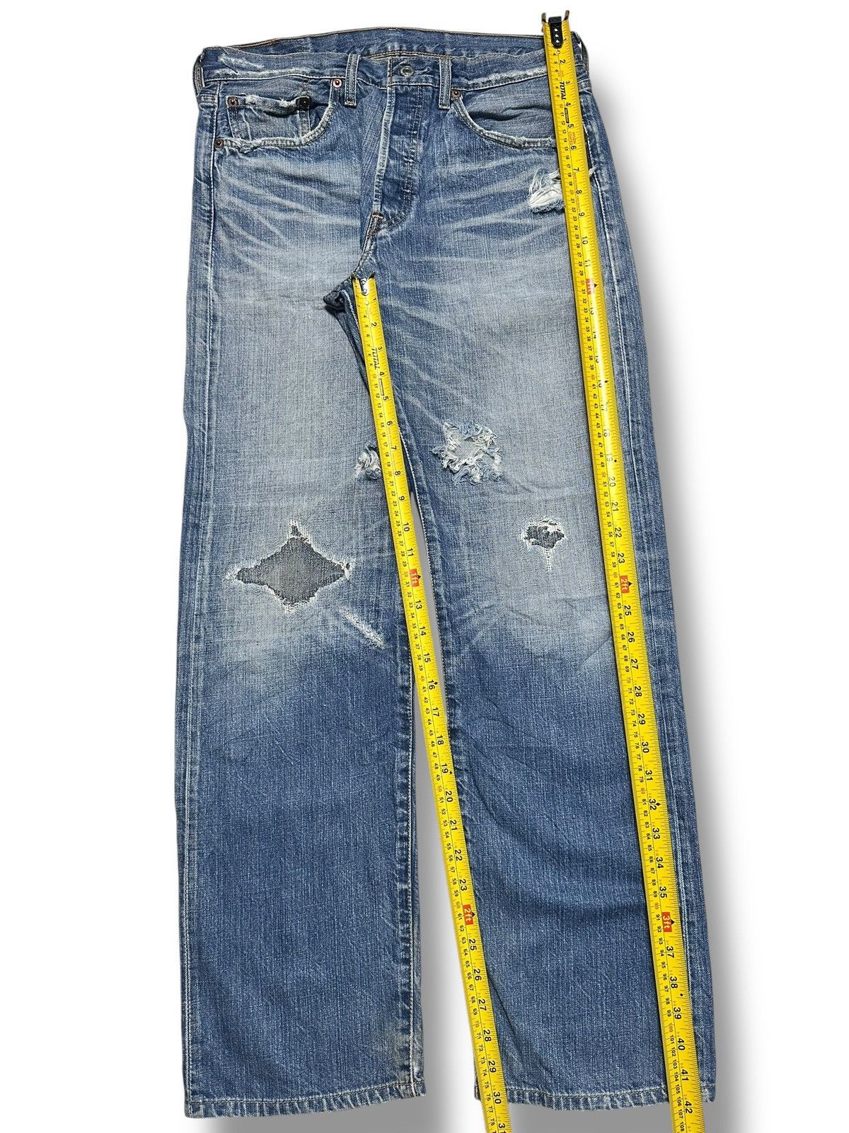 Levi's Levis 501 Vintage Distressed Straight Jean Faded Wash Size US 32 / EU 48 - 18 Thumbnail