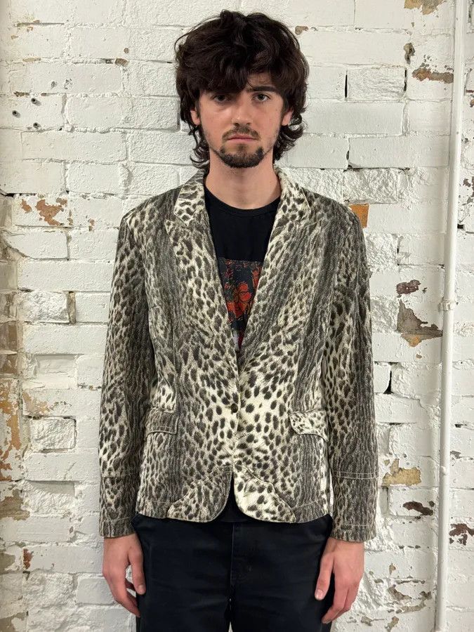 Just Cavalli AW2005 Cavalli Beige Leopard Blazer Jacket Size S / US 4 / IT 40 - 2 Thumbnail