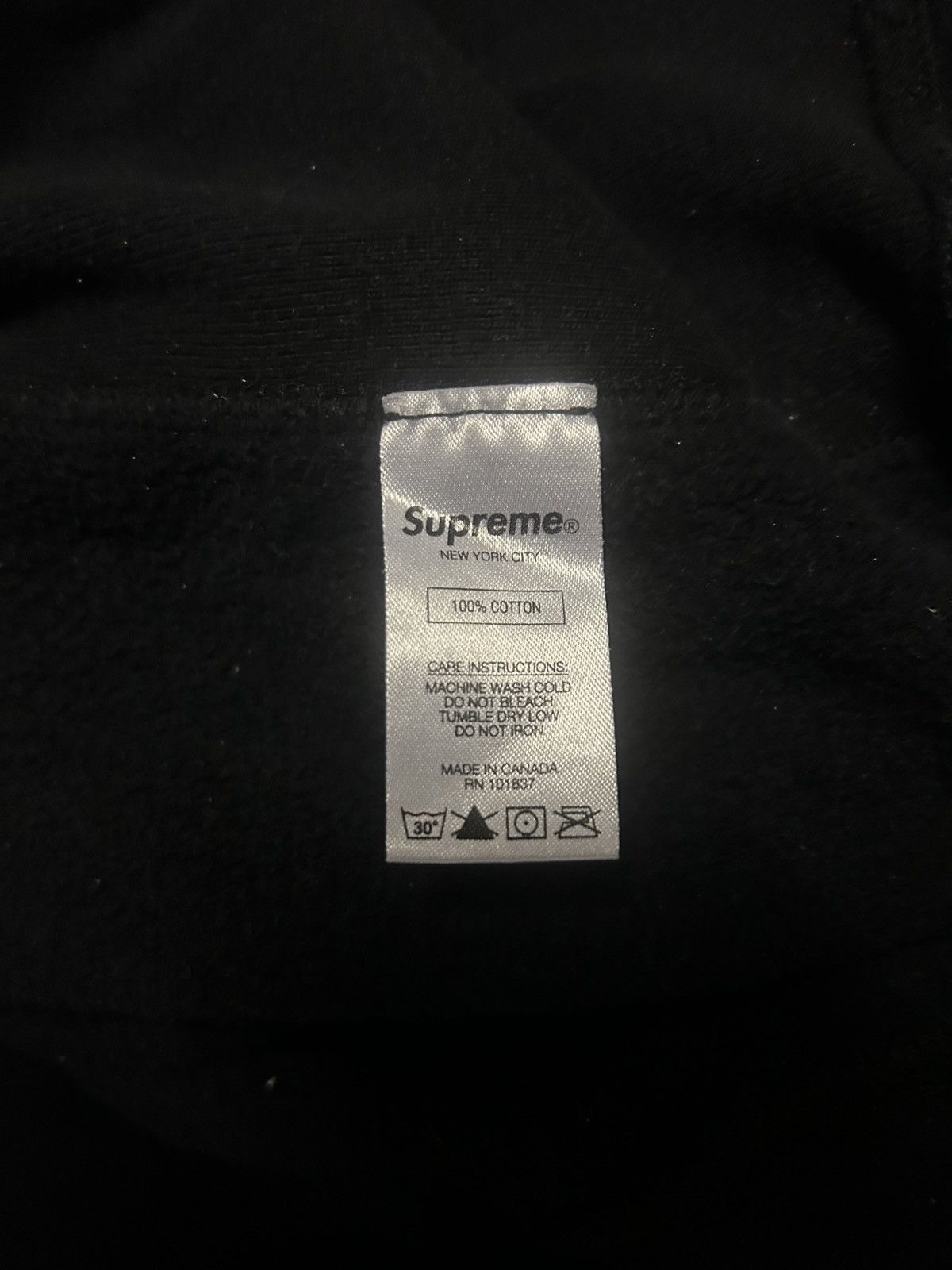 Supreme Supreme Cone Black Hoodie FW19 - Size M Size US M / EU 48-50 / 2 - 11 Thumbnail