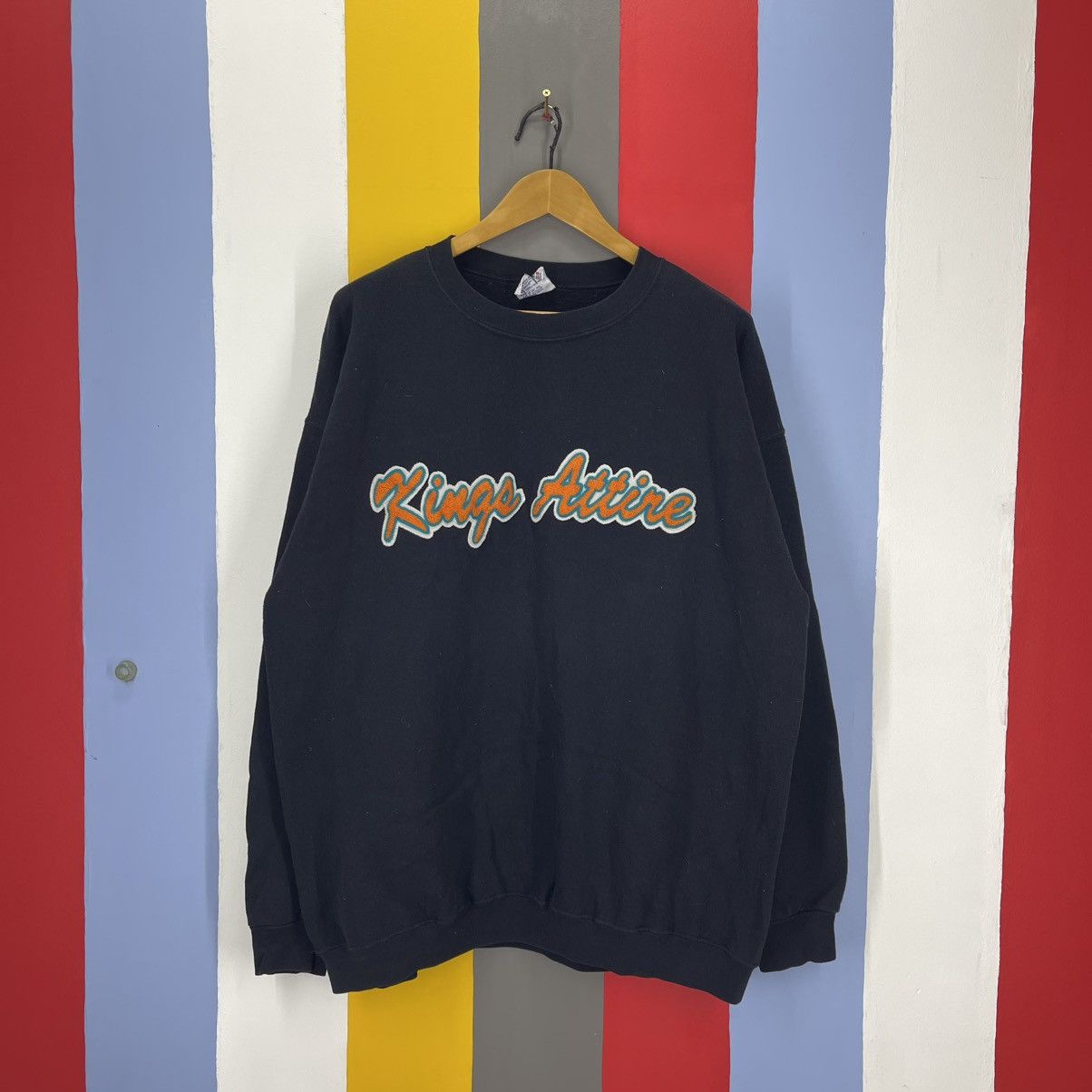 Alstyle Vintage KINGS ATTIRE Crew Neck Sweatshirt #1960/12 Size US XL / EU 56 / 4 - 1 Thumbnail