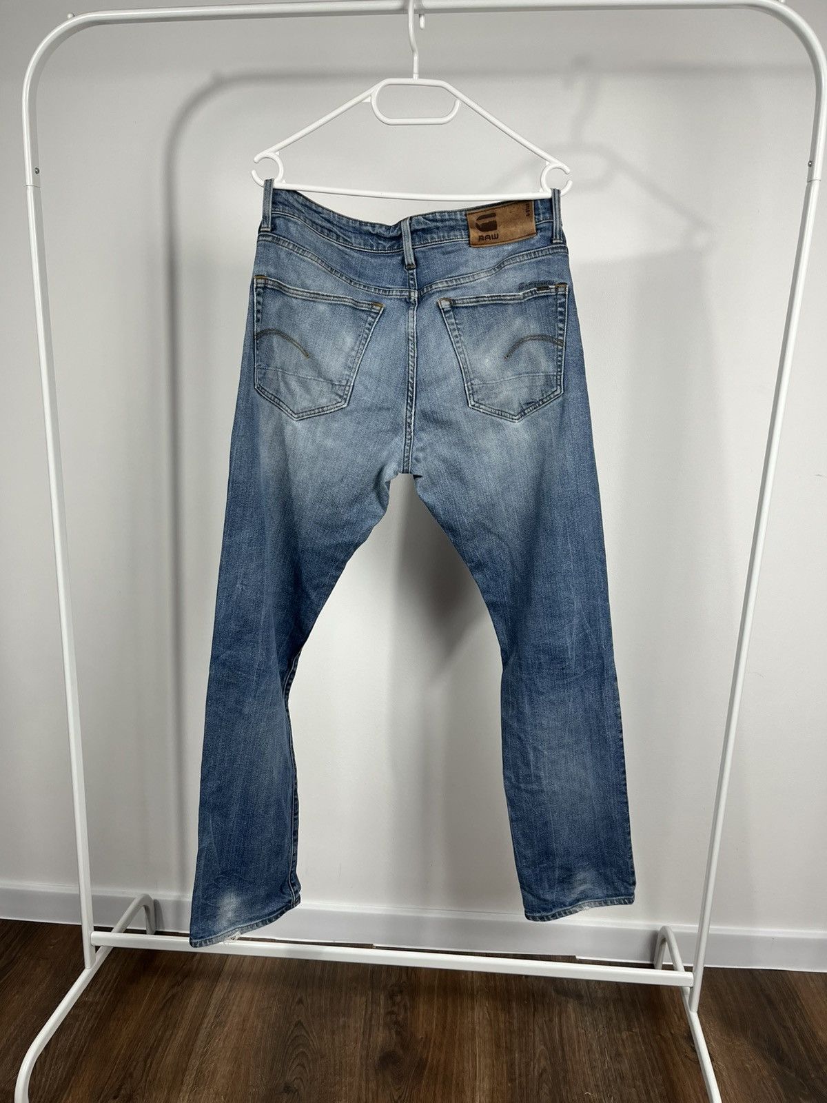 G-Star G-Star RAW 3301 Straight Fit Jeans W31 L32 Light Wash Size US 31 - 1 Thumbnail