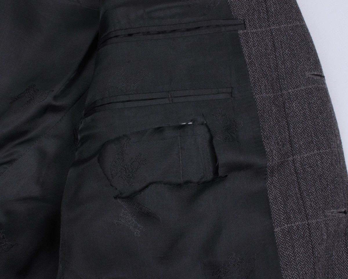 Burberry × Designer × Vintage BURBERRY Vintage Barrie-S Wool Cashmere Blend Plaid Blazer Size 50R - 19 Thumbnail