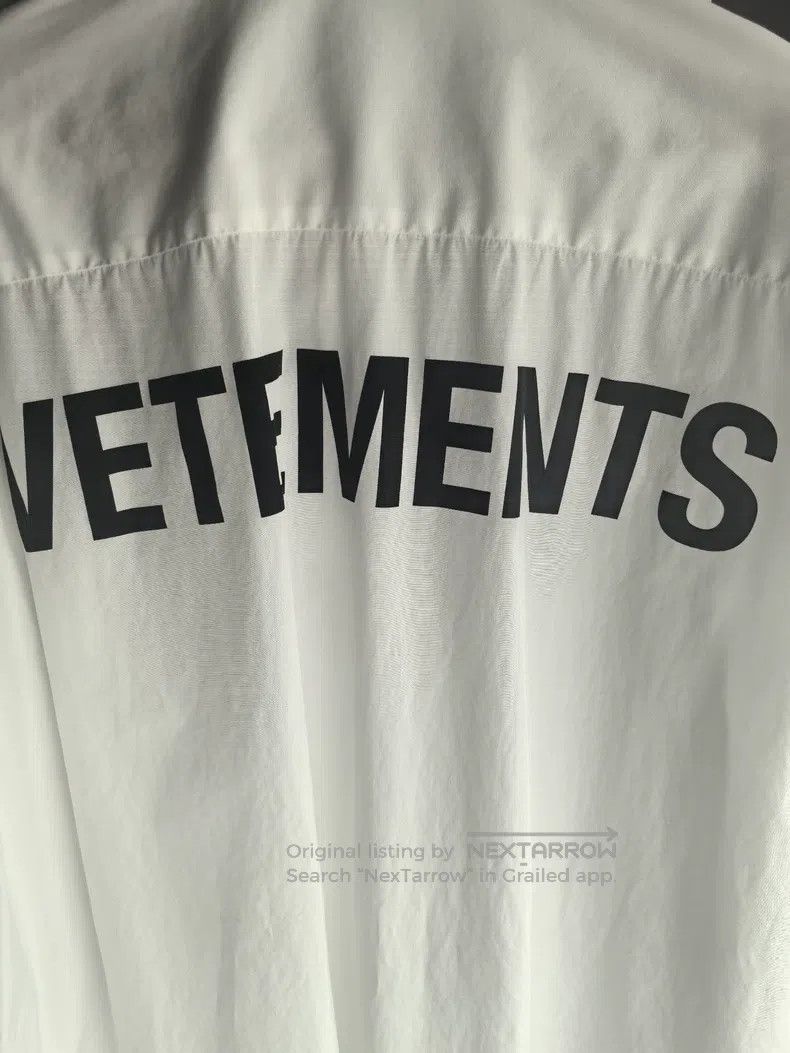 Vetements Vetements Logo Printed Pocket Long Sleeve Shirt Size US M / EU 48-50 / 2 - 3 Thumbnail