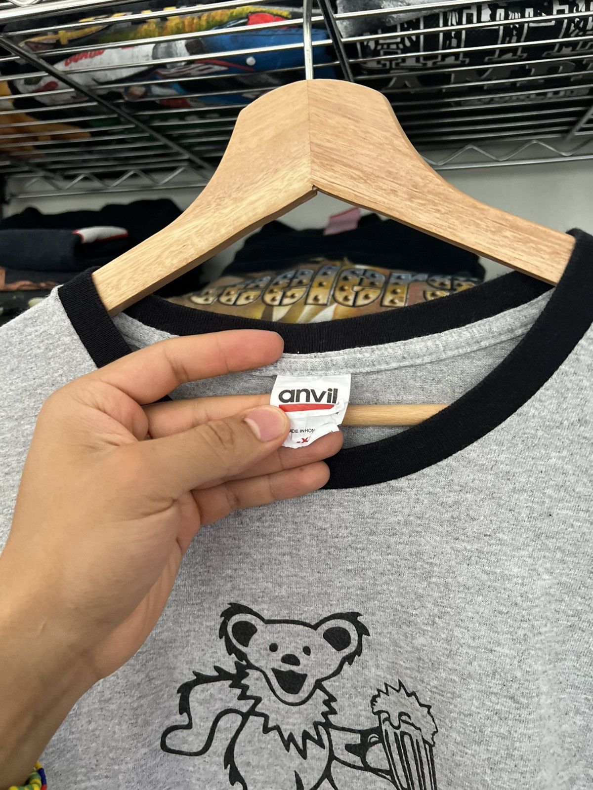 Grateful Dead 2000s Grateful Dead Bear Beer Ringer Band Tee Size US XL / EU 56 / 4 - 3 Thumbnail