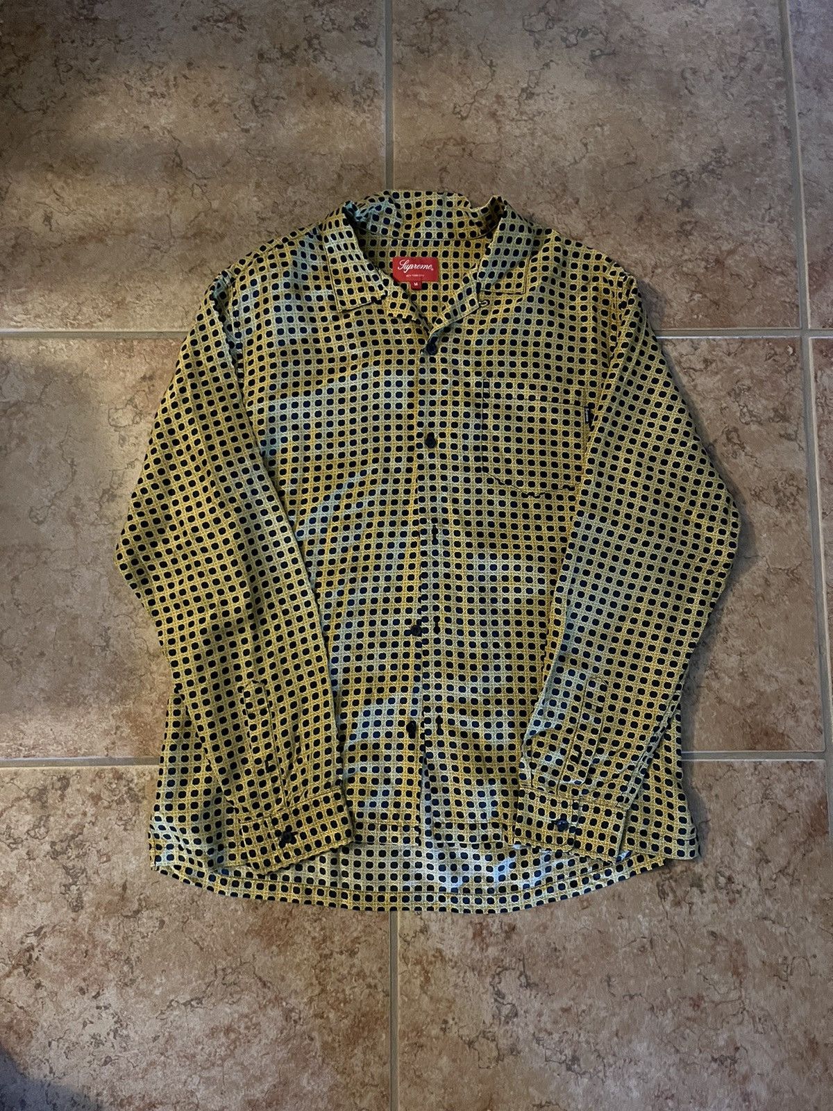 Supreme supreme cane silk button up longsleeve Size US M / EU 48-50 / 2 - 1 Thumbnail