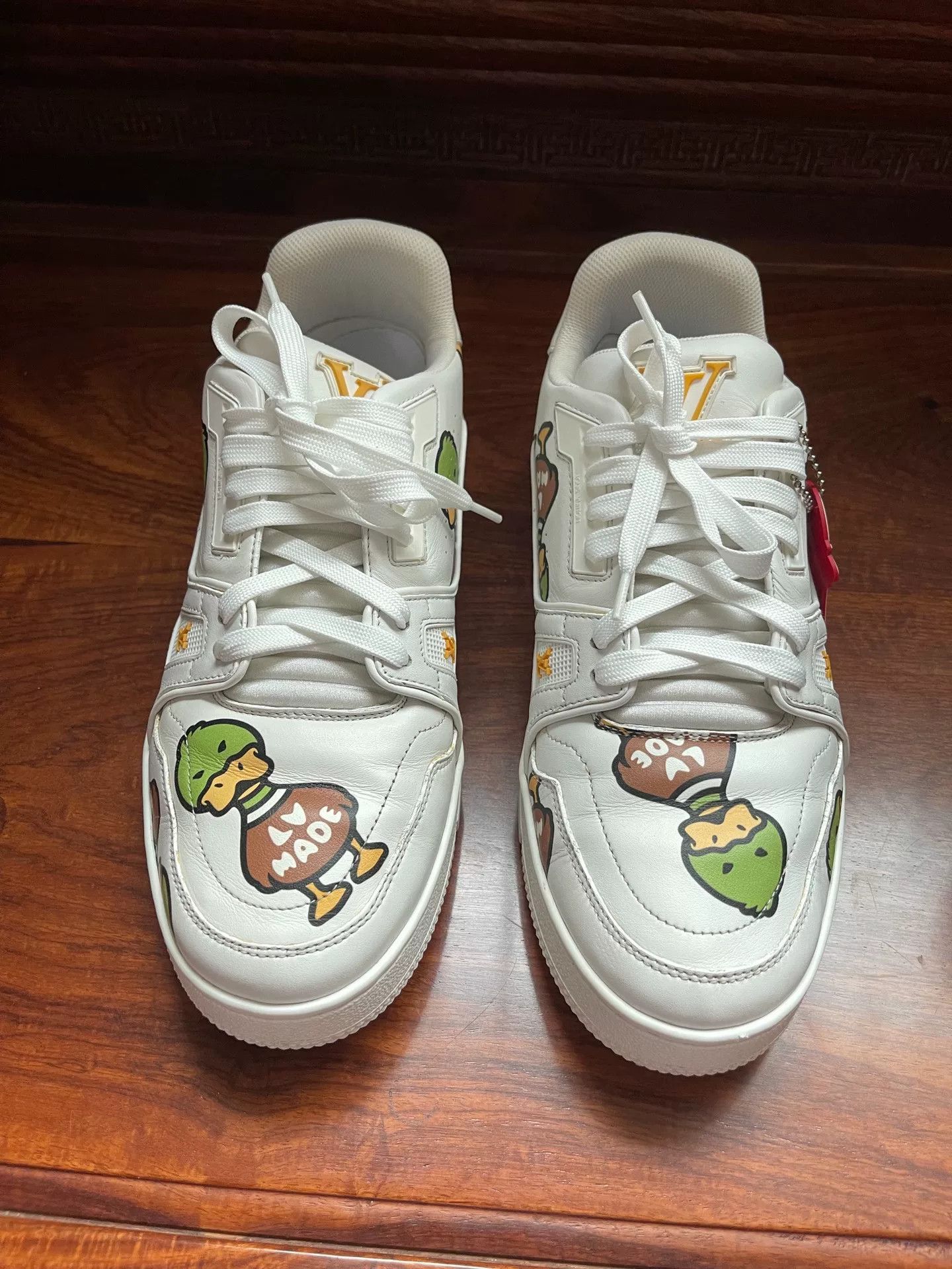 Louis Vuitton lv nigo duck sneakers in white Size US 7 / EU 40 - 1 Thumbnail