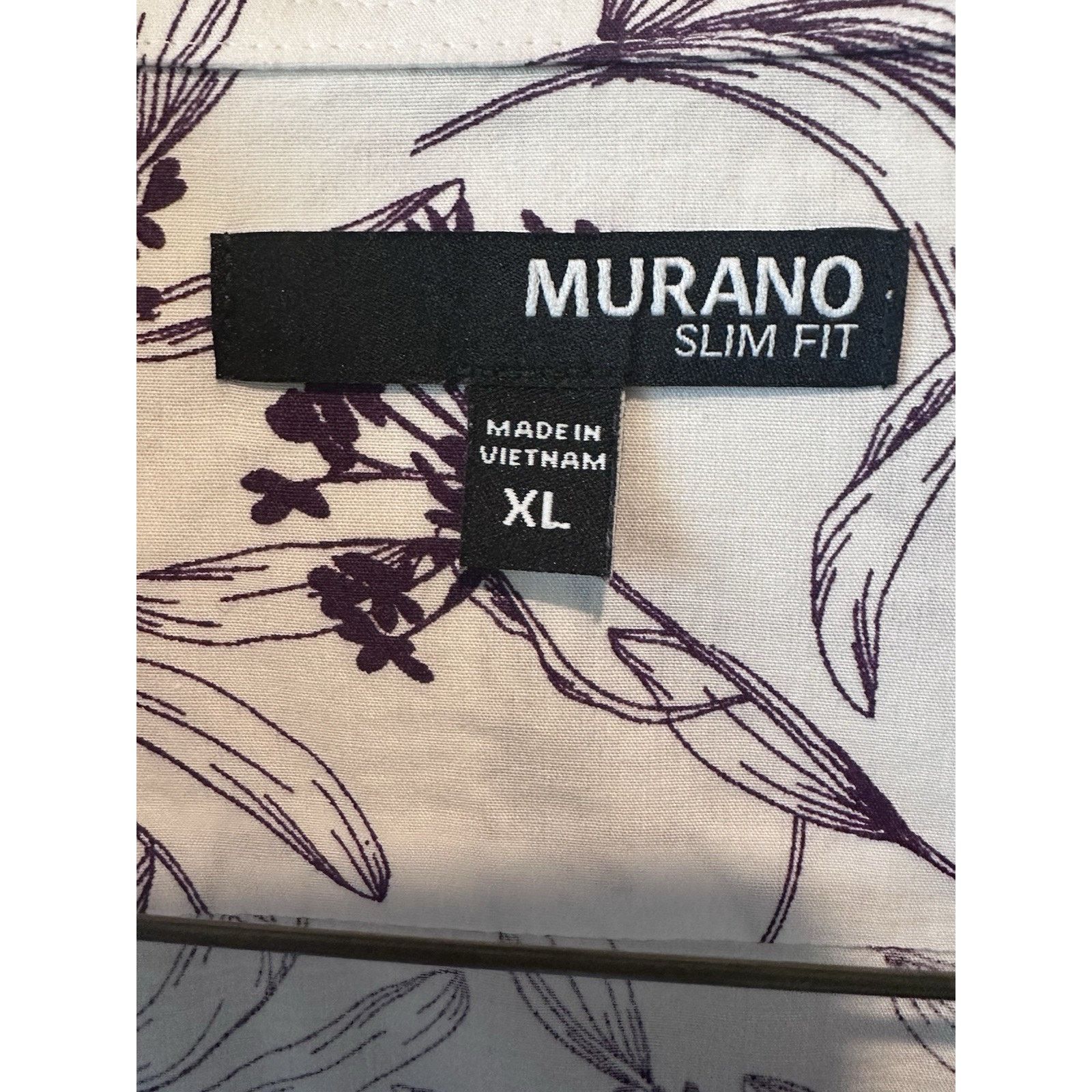 Murano Murano Slim Fit Long Sleeve Purple And White XL Size US XL / EU 56 / 4 - 2 Thumbnail