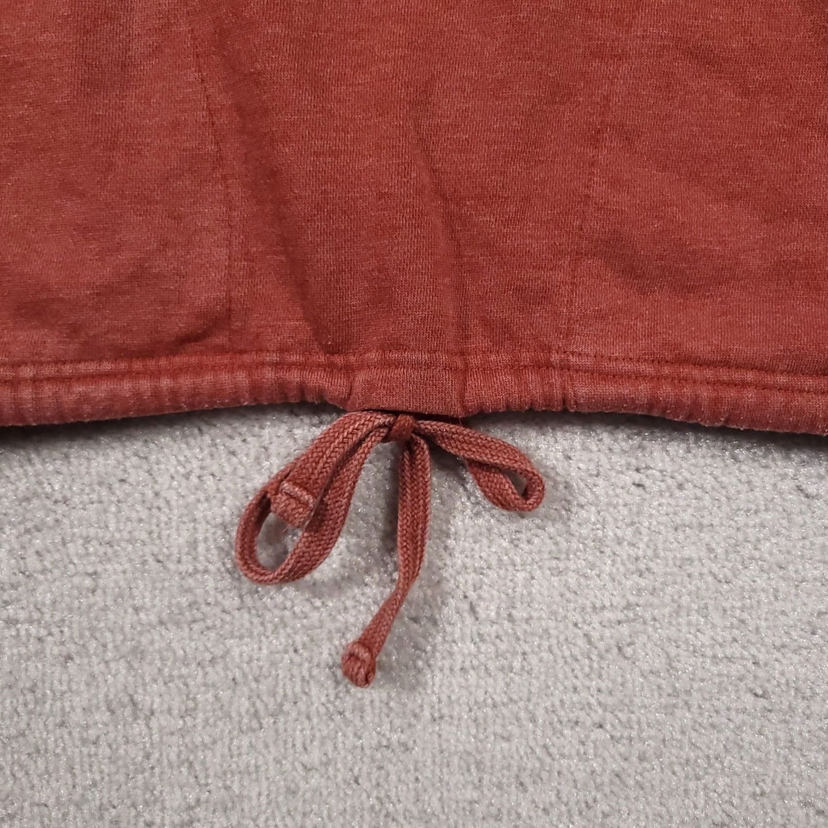 Champion Champion Cropped Hoodie Women's Medium Burnt Orange Embroidered Logo Pullover Easy Care Pockets Hooded Knit Cotton Polyester Fleece Size M / US 6-8 / IT 42-44 - 5 Thumbnail