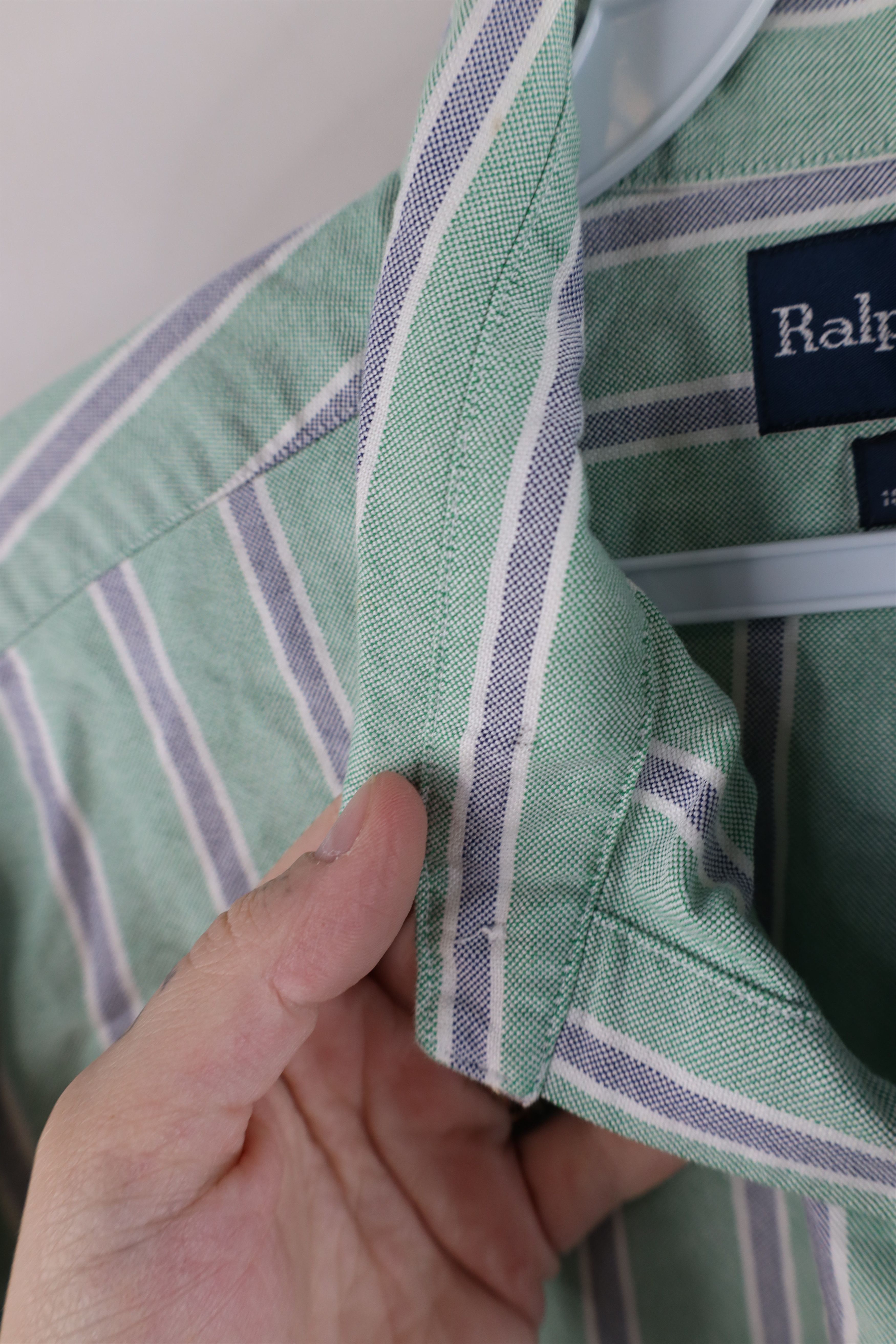 Ralph Lauren × Vintage Vintage 90s Ralph Lauren Yarmouth Oxford Button Shirt Size US M / EU 48-50 / 2 - 9 Thumbnail