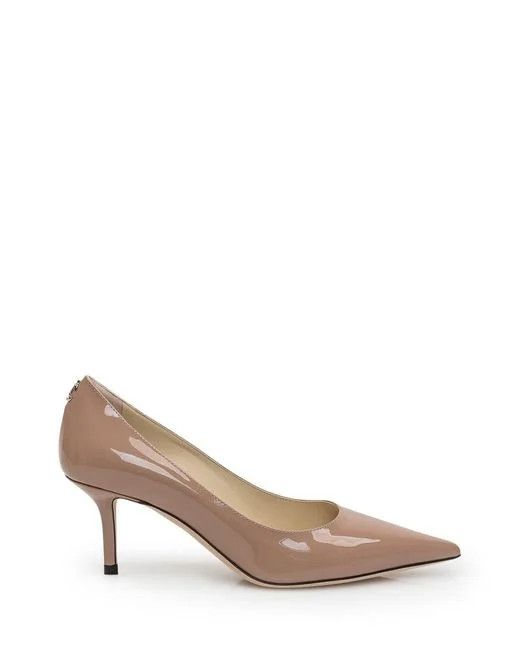 Jimmy Choo o1s22i1n1024 Patent Leather Love 65 Pumps in Beige Size US 11 / IT 41 - 1 Thumbnail