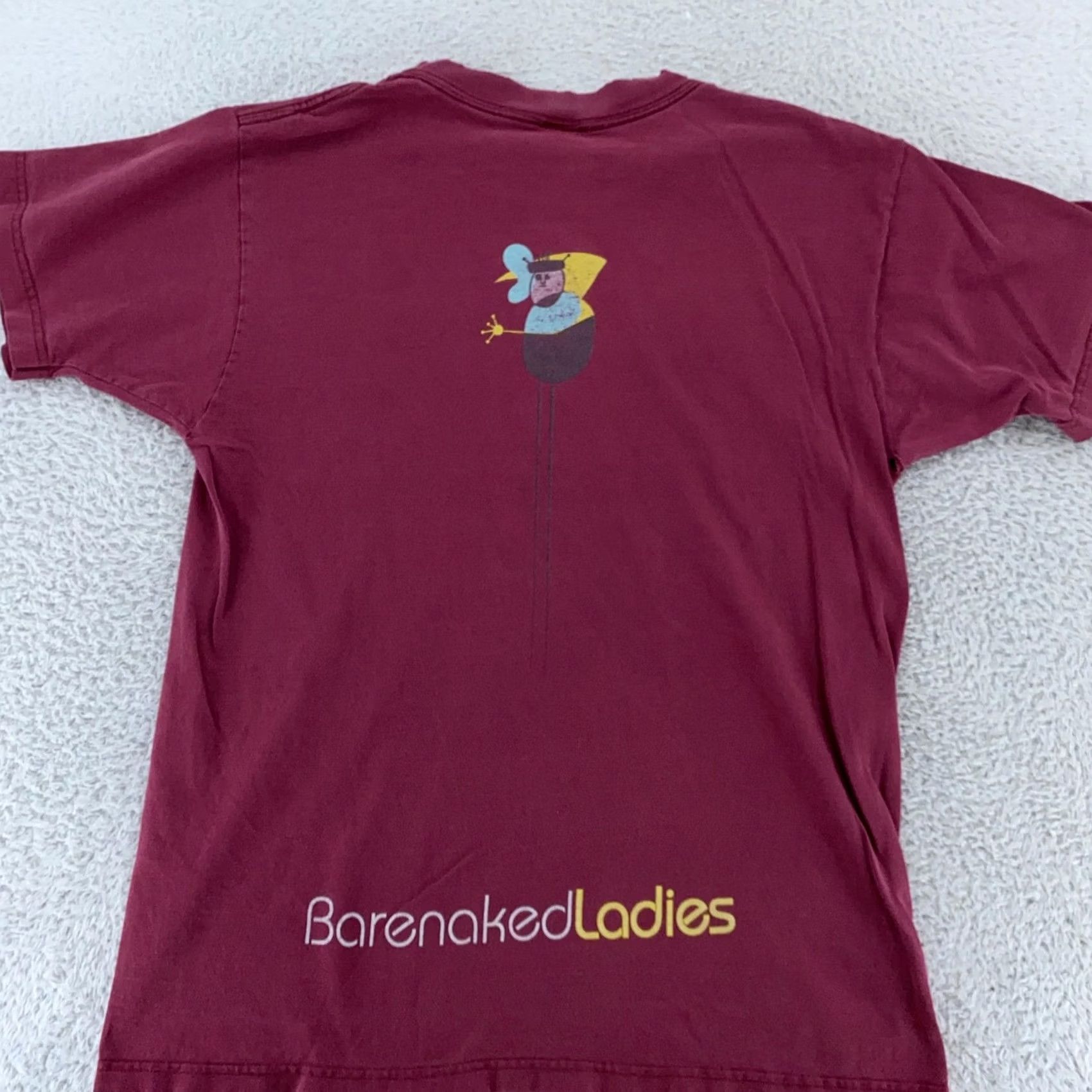 Fruit Of The Loom VINTAGE Barenaked Ladies Maroon Tour T-Shirt Mens M Red Graphic Print Crew Neck Short Sleeve Rock Band Concert 2000 Fruit of the Loom Cotton Size US M / EU 48-50 / 2 - 3 Thumbnail