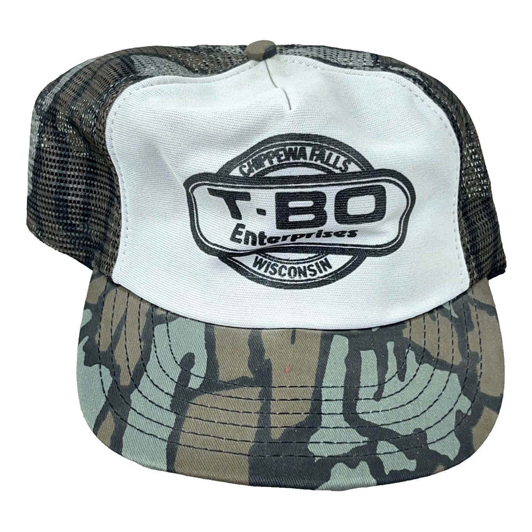 Vintage VINTAGE Trebark Camo Trucker Hat Cap SnapBack Made In USA 80s Men TBO Enterprises Size ONE SIZE - 2 Thumbnail