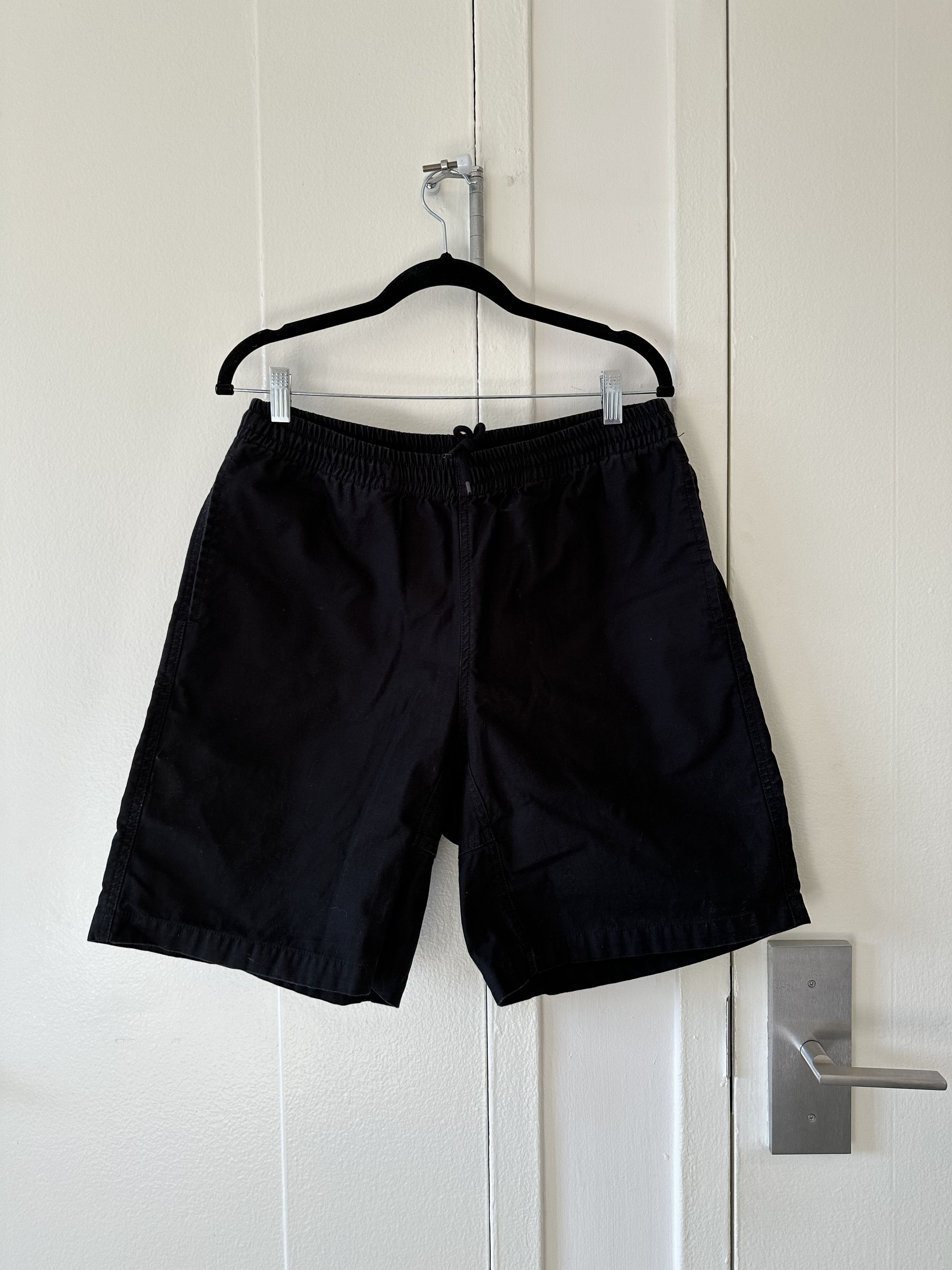 image of Supreme Drawstring Work Shorts in Black, Men's (Size 33)