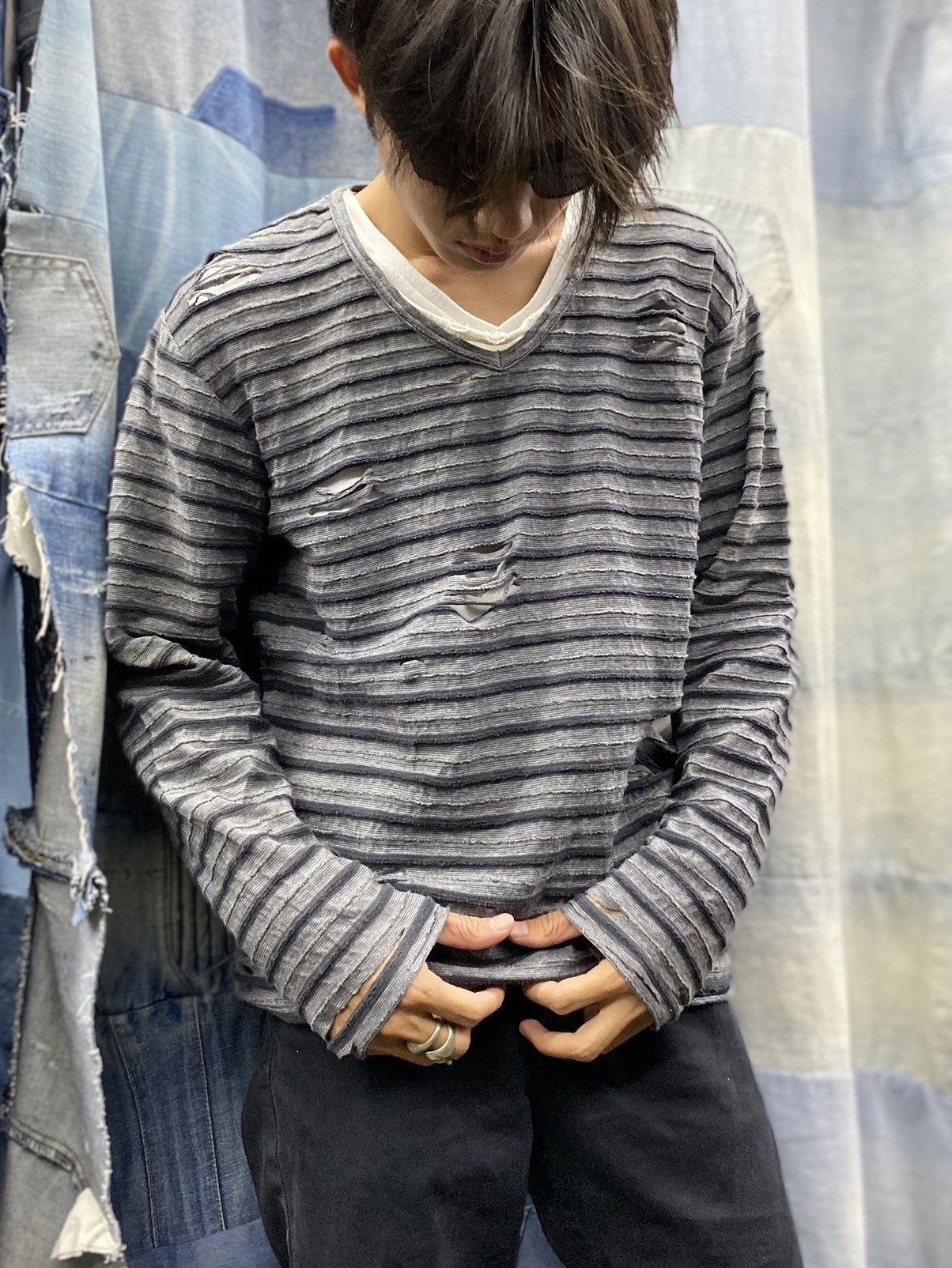Beams Plus × Japanese Brand vintage beams heart distress longsleeve Size US M / EU 48-50 / 2 - 5 Thumbnail