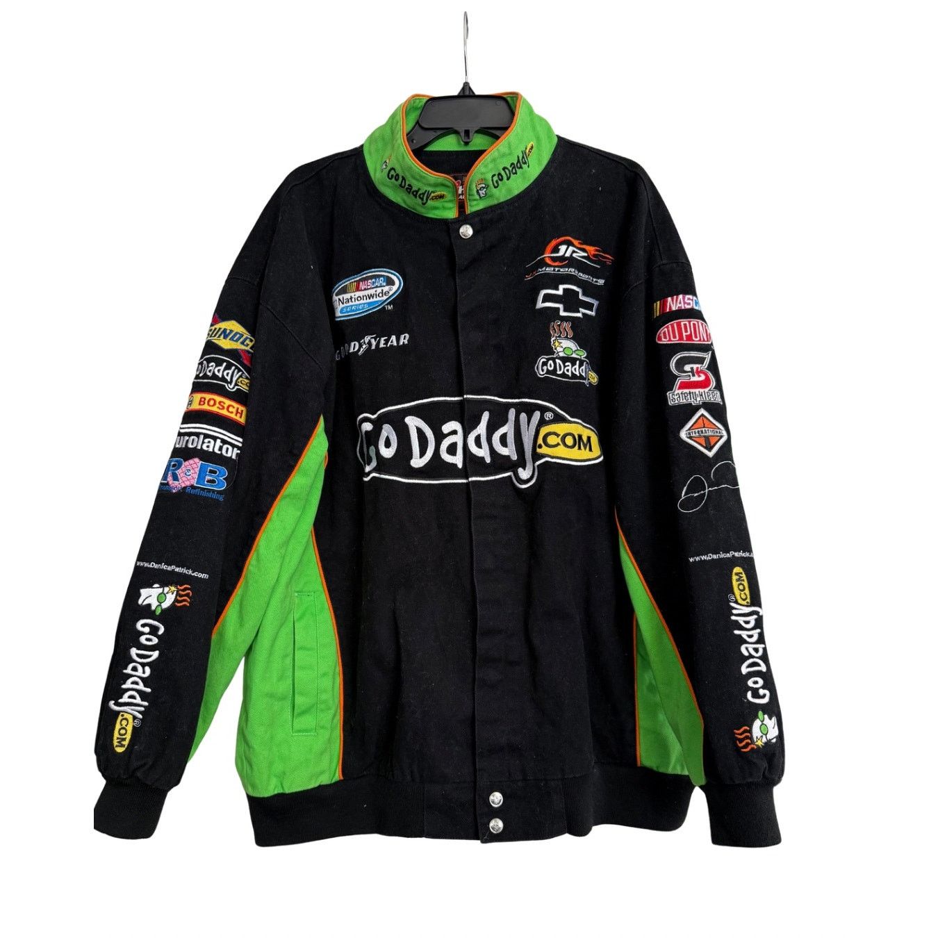 Chase Authentics Vintage Go Daddy NASCAR Chase Racing Jacket Sz 2XL GS Size US XXL / EU 58 / 5 - 1 Thumbnail