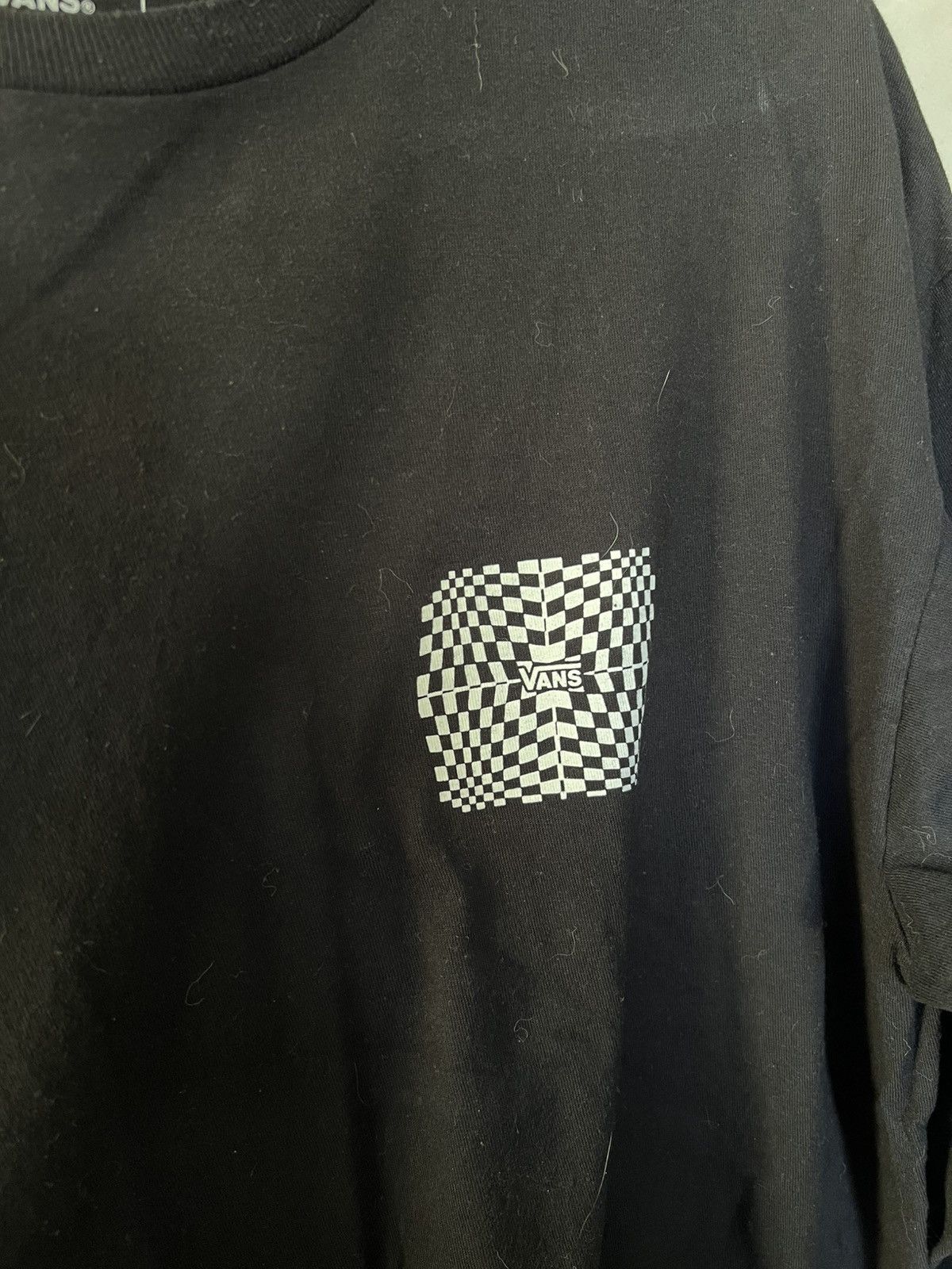 Vans Vans Men's Checker Illusion Black Shirt Size US L / EU 52-54 / 3 - 3 Thumbnail