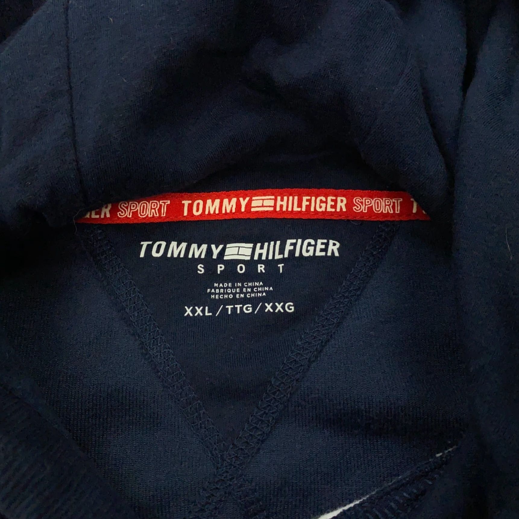 Tommy Hilfiger Tommy Hilfiger Sport Hoodie Sweatshirt Womens XXL Blue Velour Track Logo Pullover Hoodie Sports Activewear Casual Womens XXL Blue Velour Sweatshirt Size XXL / US 16-18 / IT 52-54 - 4 Thumbnail