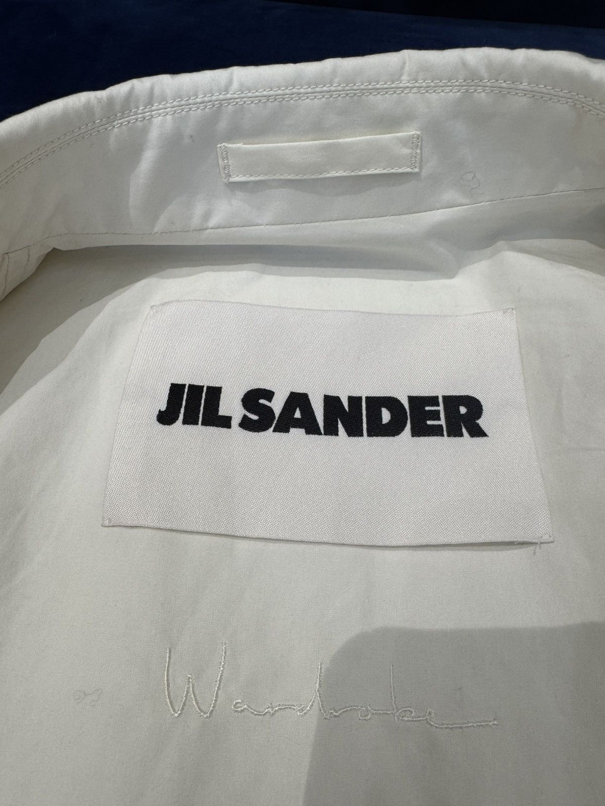 Jil Sander NWT Back Logo Coach Jacket - WHITE, 48 Size US M / EU 48-50 / 2 - 3 Thumbnail