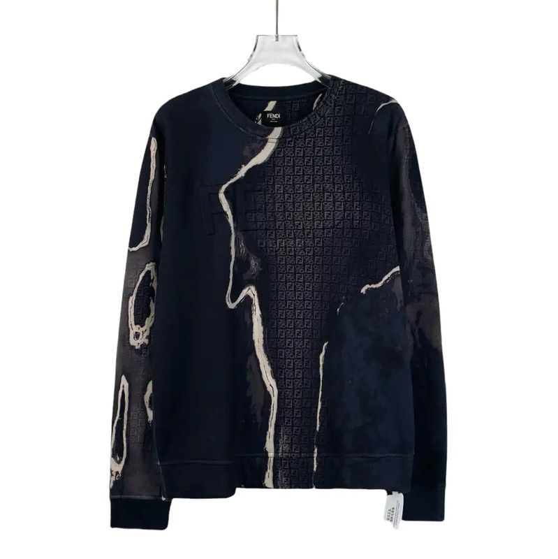 Fendi Fendi Deep Blue Men's Cotton Sweatshirt 0089 Size US S / EU 44-46 / 1 - 1 Thumbnail