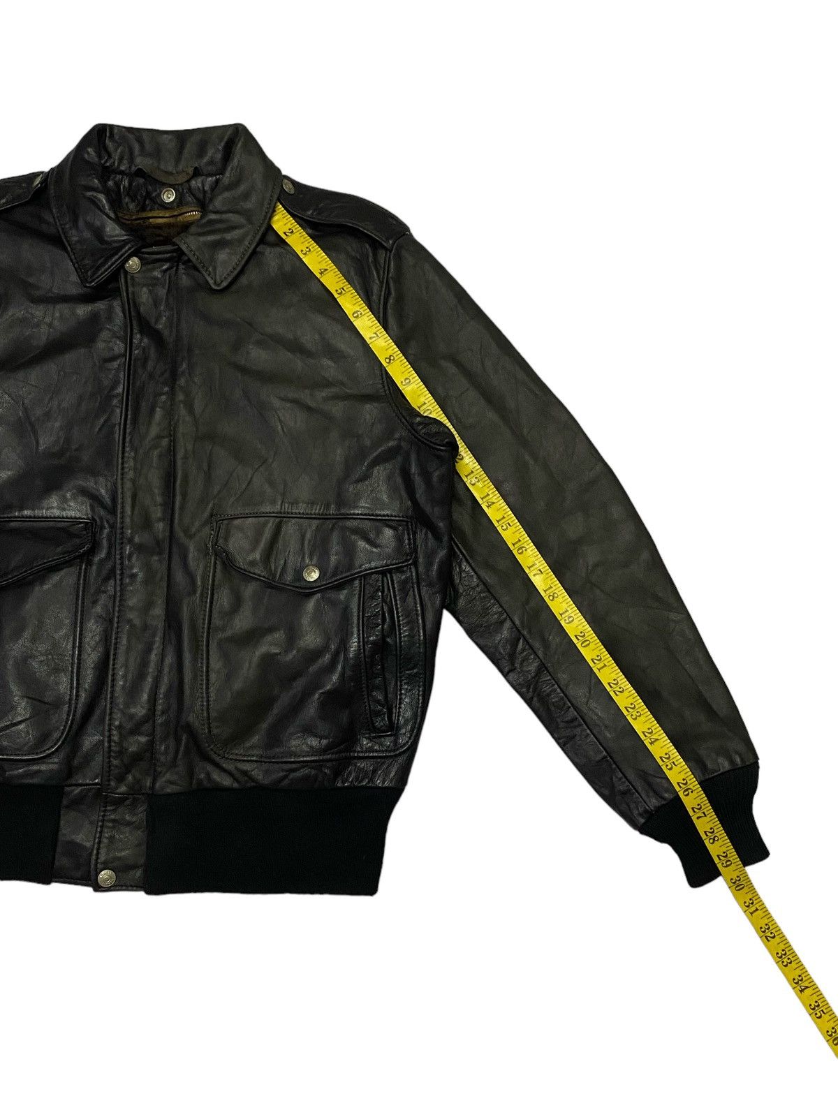Schott Vintage Schott Leather A-2 Bomber Jacket Size US M / EU 48-50 / 2 - 8 Thumbnail