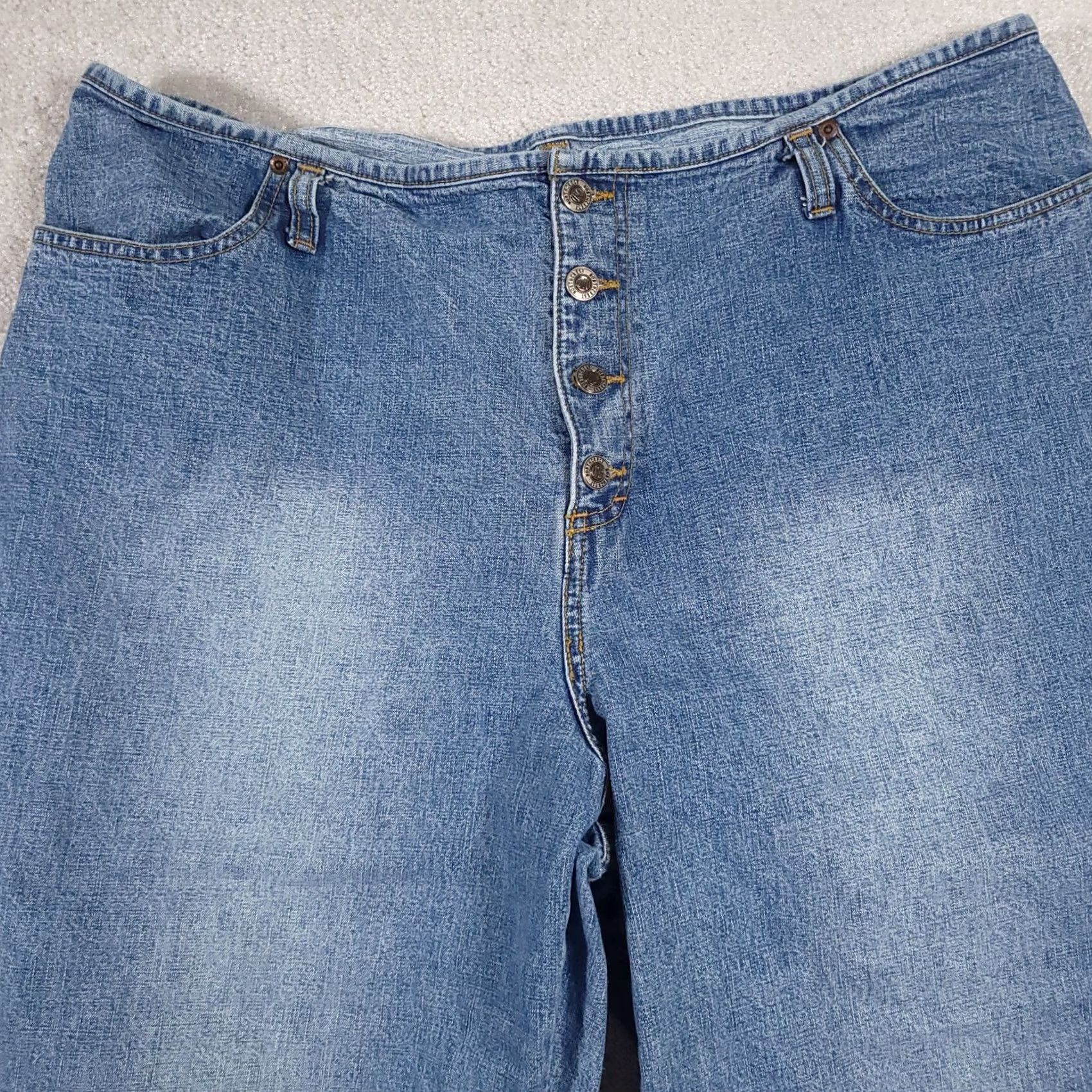 Vintage VINTAGE 90s Jeans Women's 20W Capri Denim NorthCrest Button Fly High Rise Relaxed Size 42" / US 20 - 3 Thumbnail