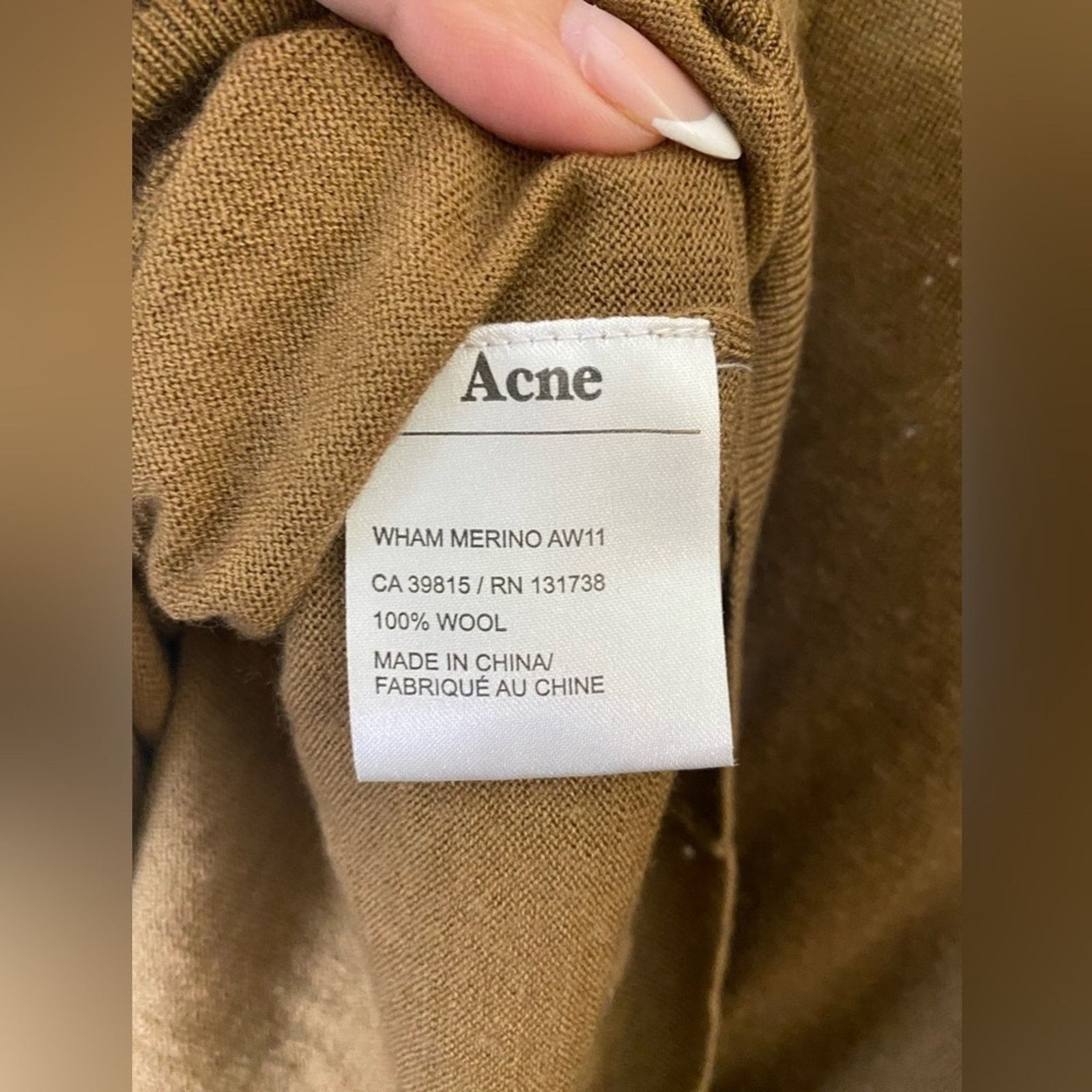 Acne Studios Acne Wool Brown Oversized Sweater Shirt S Size S / US 4 / IT 40 - 5 Thumbnail