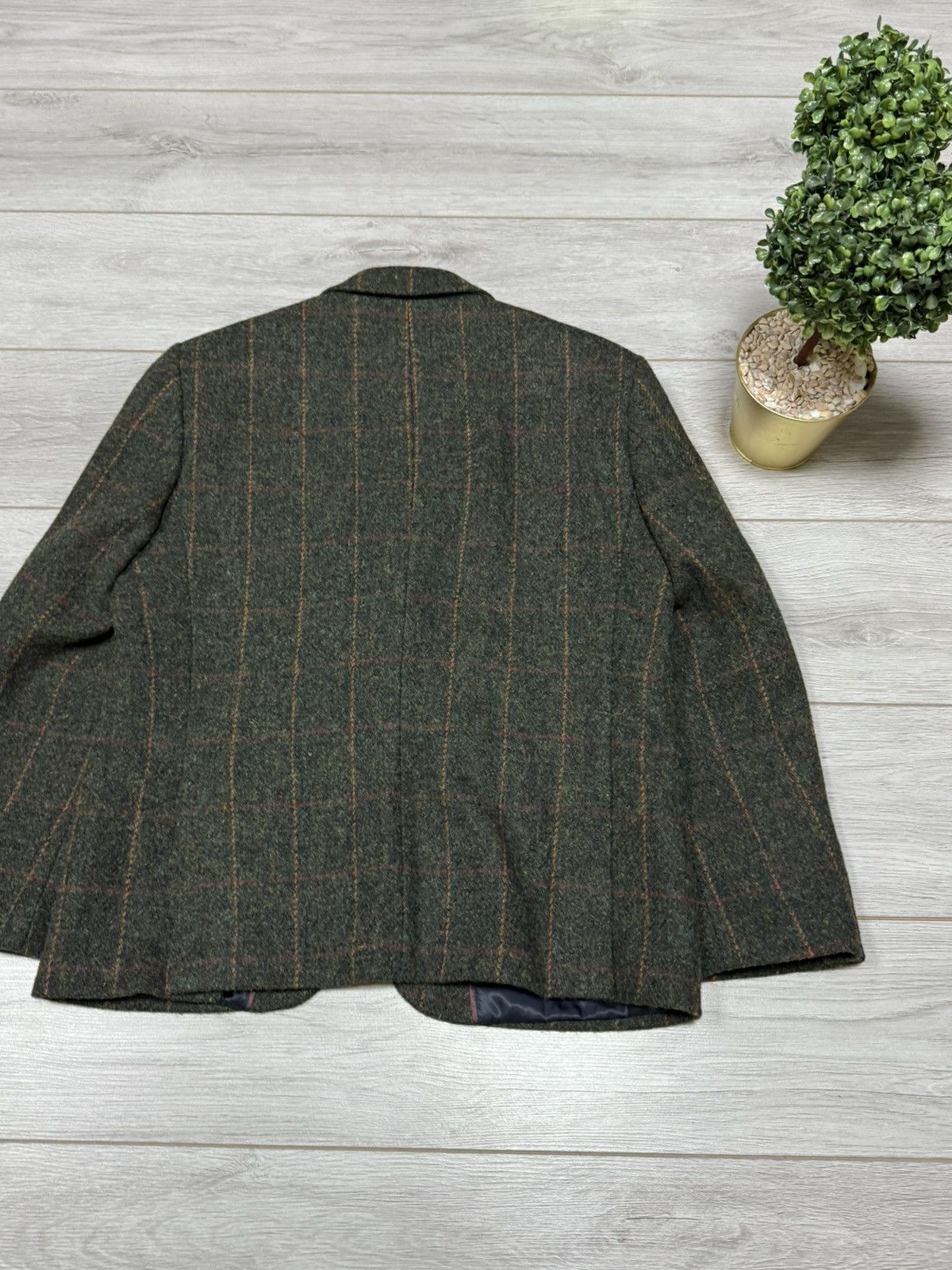 Harris Tweed Harris Tweed wool M&S vintage woven blazer tuxedo 2 buttons Size US M / EU 48-50 / 2 - 12 Thumbnail