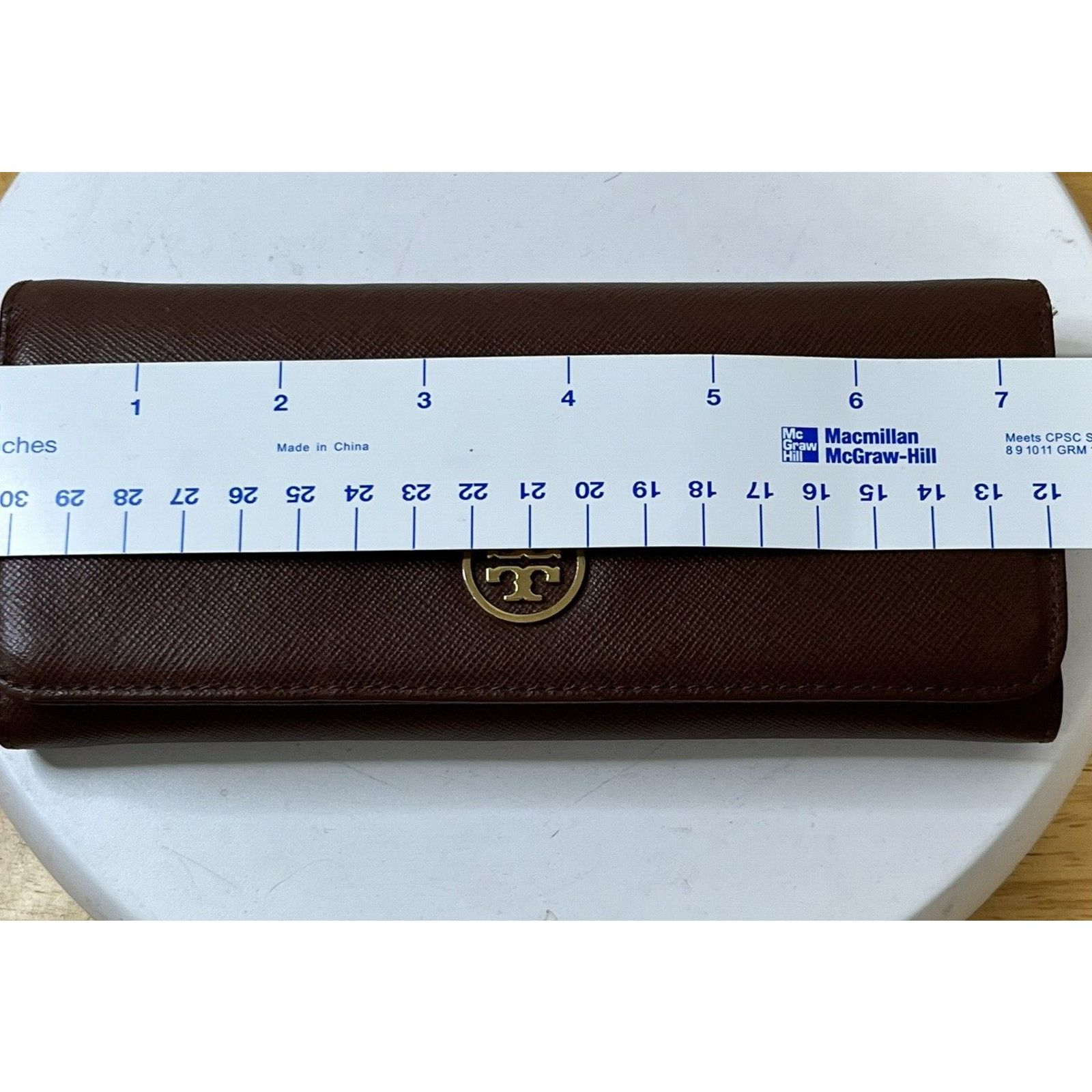 Tory Burch Tory Burch Zip Continental Wallet Brown logo card holder Size ONE SIZE - 5 Thumbnail