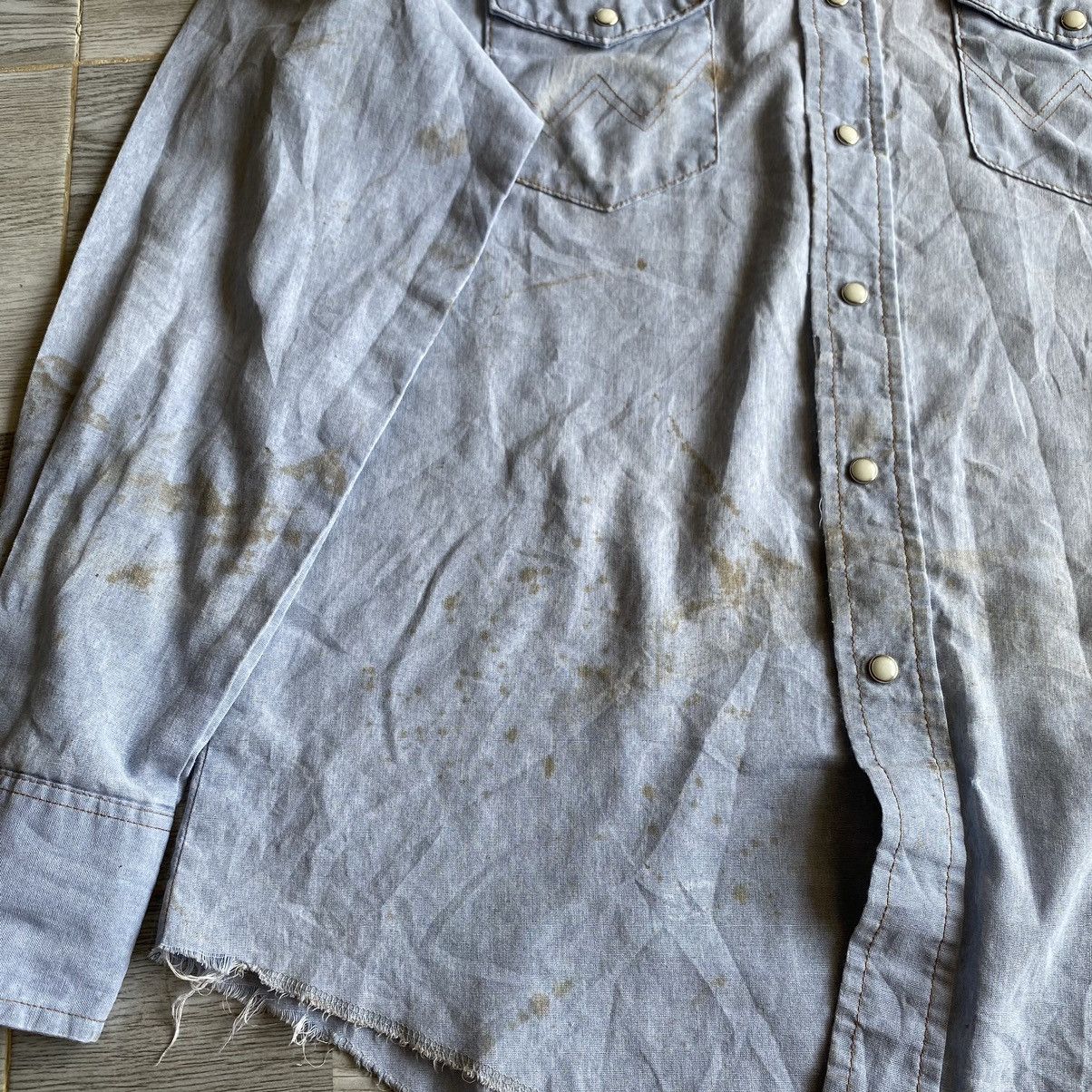 Vintage × Wrangler Vintage Wrangler Denim Shirt Snap Button Size US L / EU 52-54 / 3 - 12 Thumbnail
