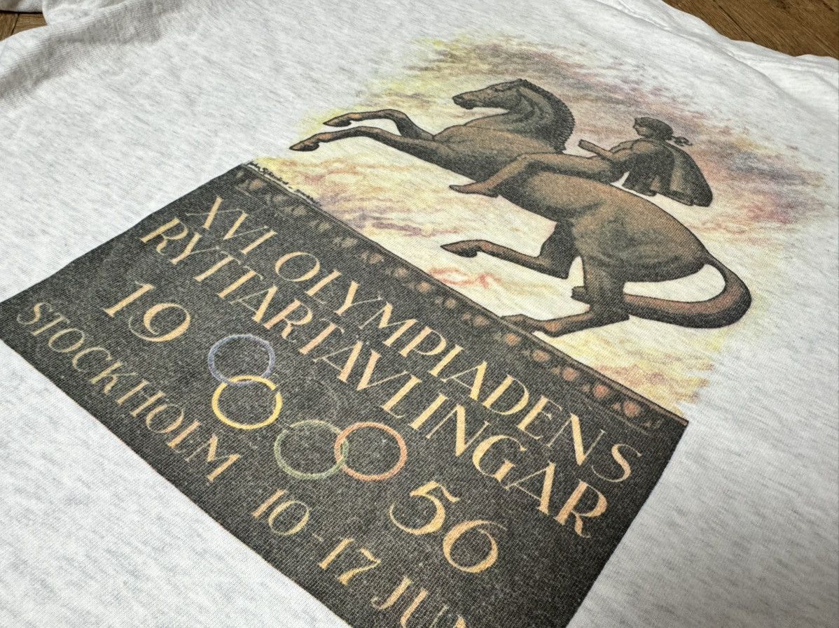 Adidas 80’s Adidas Grey 1956 Stockholm Olympic T-Shirt S Oversized Size US S / EU 44-46 / 1 - 12 Thumbnail