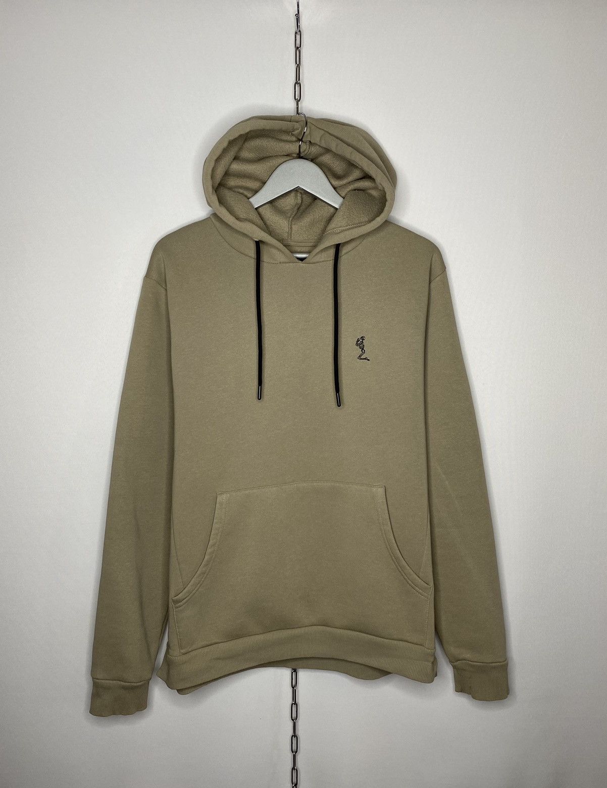 🔥Vintage Religion Based Hoodie Pullover Mini Logo Biege🔥
