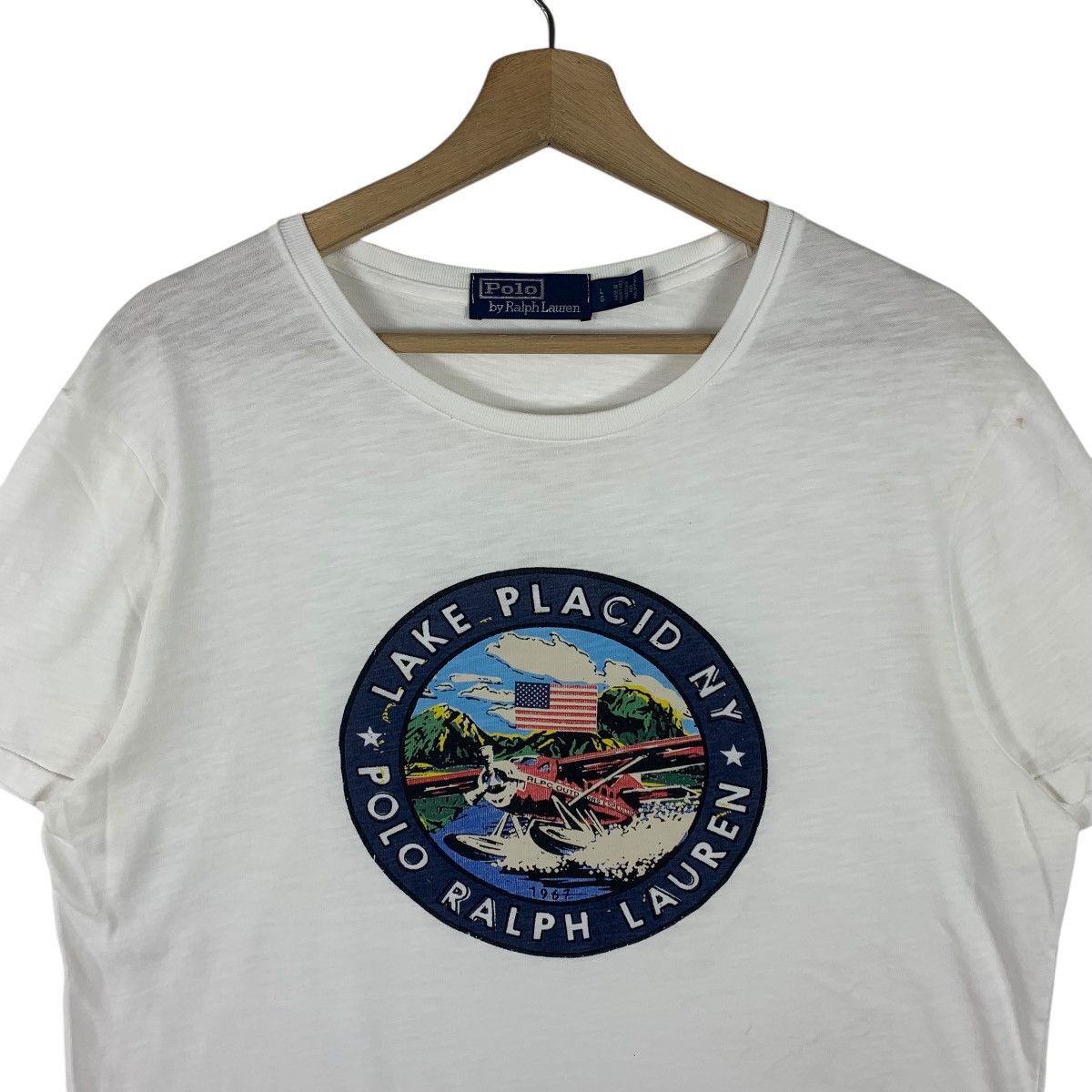 Polo Ralph Lauren × Vintage Vintage POLO RALPH LAUREN Lake placid Ny tee Size US M / EU 48-50 / 2 - 2 Thumbnail