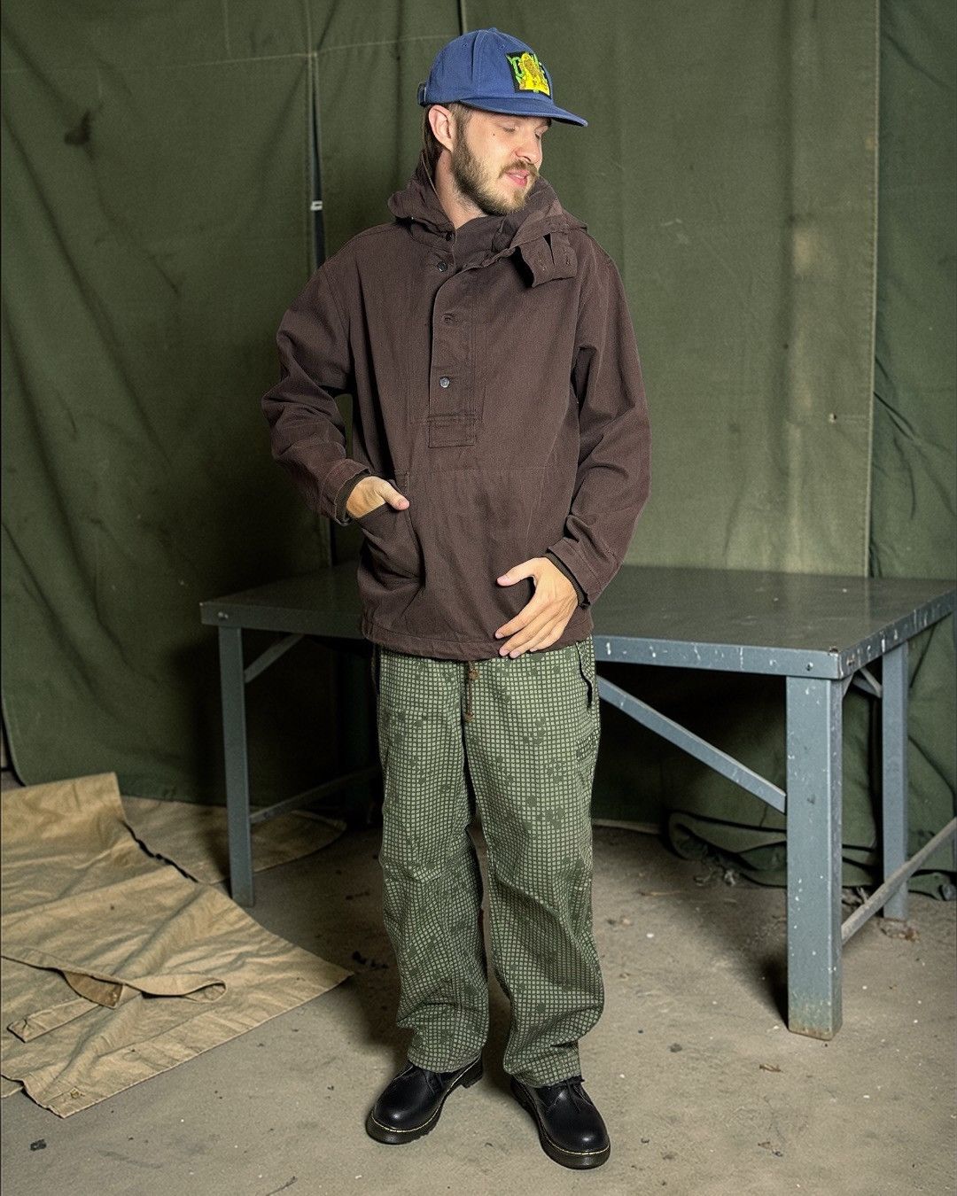 Number (N)ine Number (N)ine BRTH:BREATH Hemp Anti-Gas Smock Anorak Size US L / EU 52-54 / 3 - 2 Thumbnail