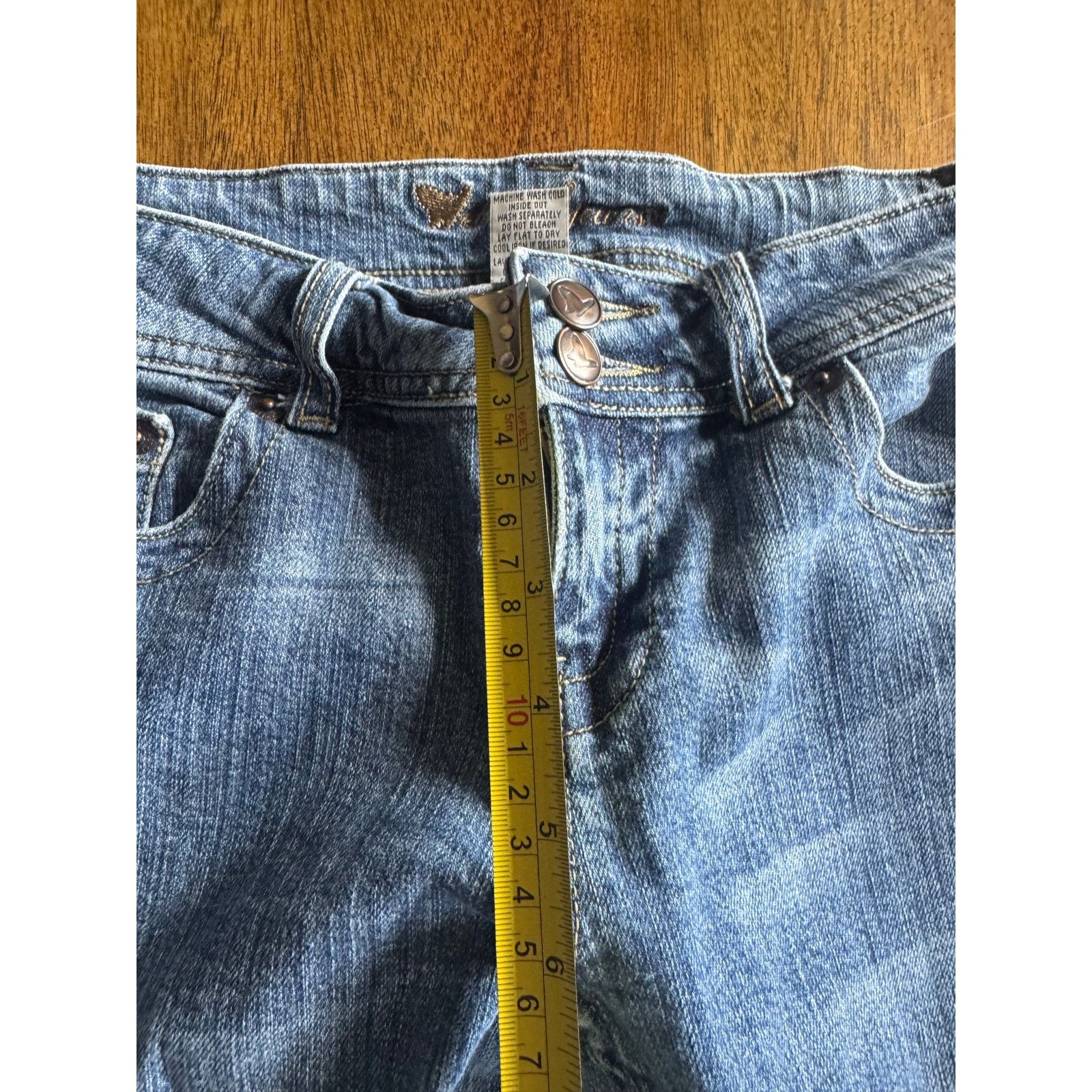 Other Vintage Y2K Wet Seal Low Rise Flare Jeans Size 5 Short Size 27" / US 4 / IT 40 - 7 Thumbnail