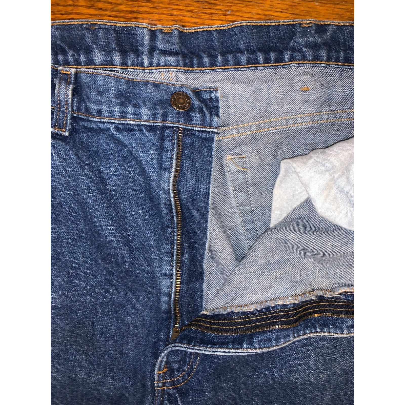 Levi's Vintage 1990 Levis 505 42x32 Made In USA Greensboro Size US 42 / EU 58 - 2 Thumbnail