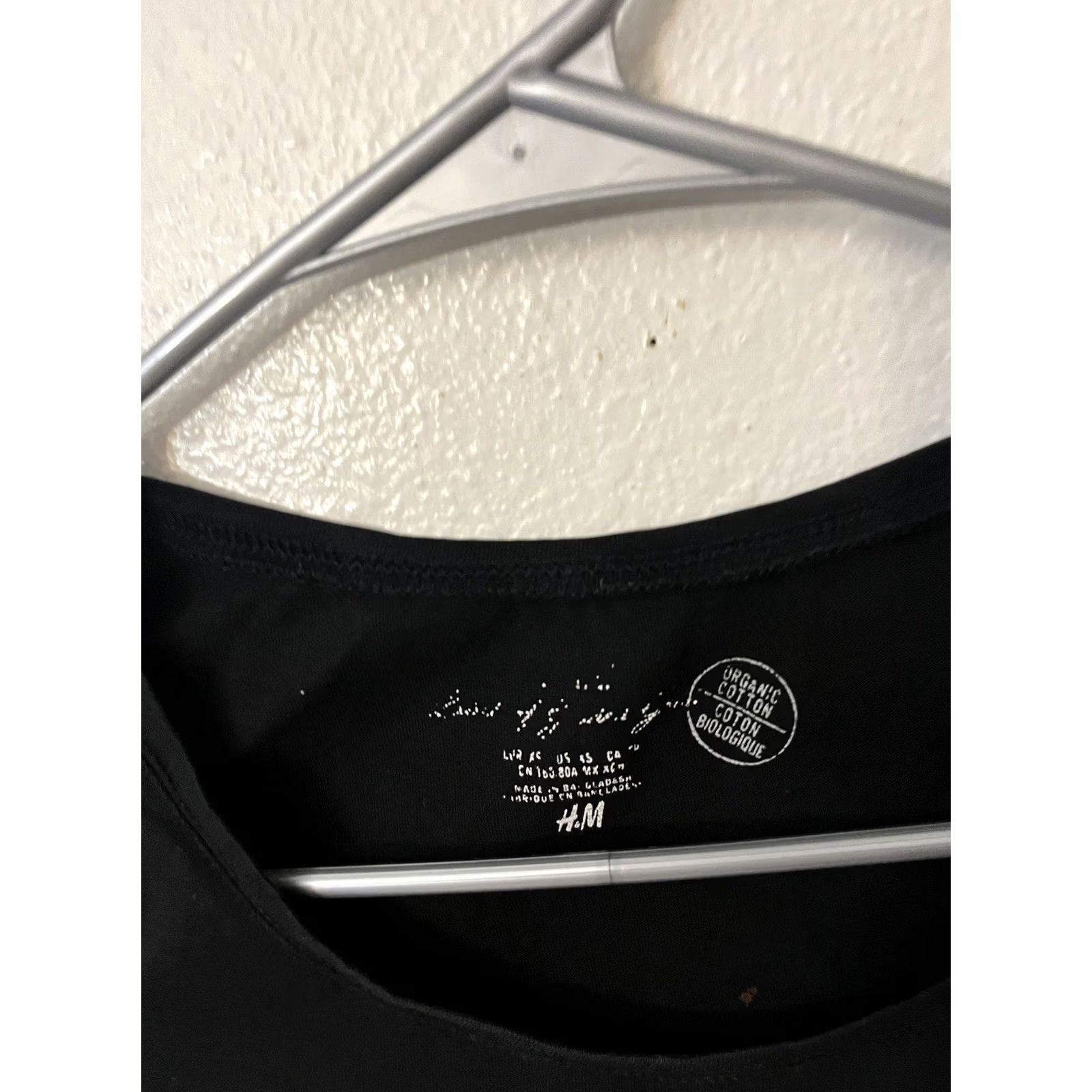H&M H&M HM LOGG Women’s XS Black Solid Blouse Top T-Shirt Short Sleeve Shirt Adult XS Black 100% Cotton Regular Women Size XS / US 0-2 / IT 36-38 - 2 Thumbnail