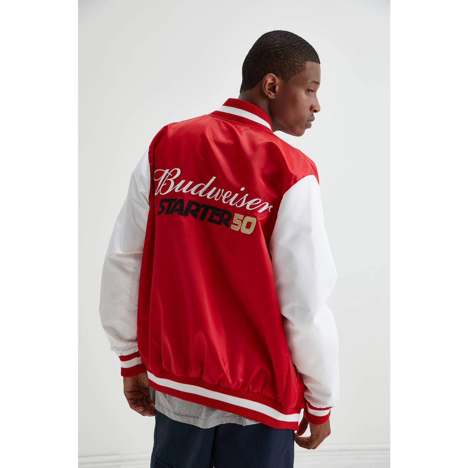 Urban Outfitters New Urban Outfitters Starter X Budweiser Crown Satin Jacket Size US M / EU 48-50 / 2 - 4 Thumbnail