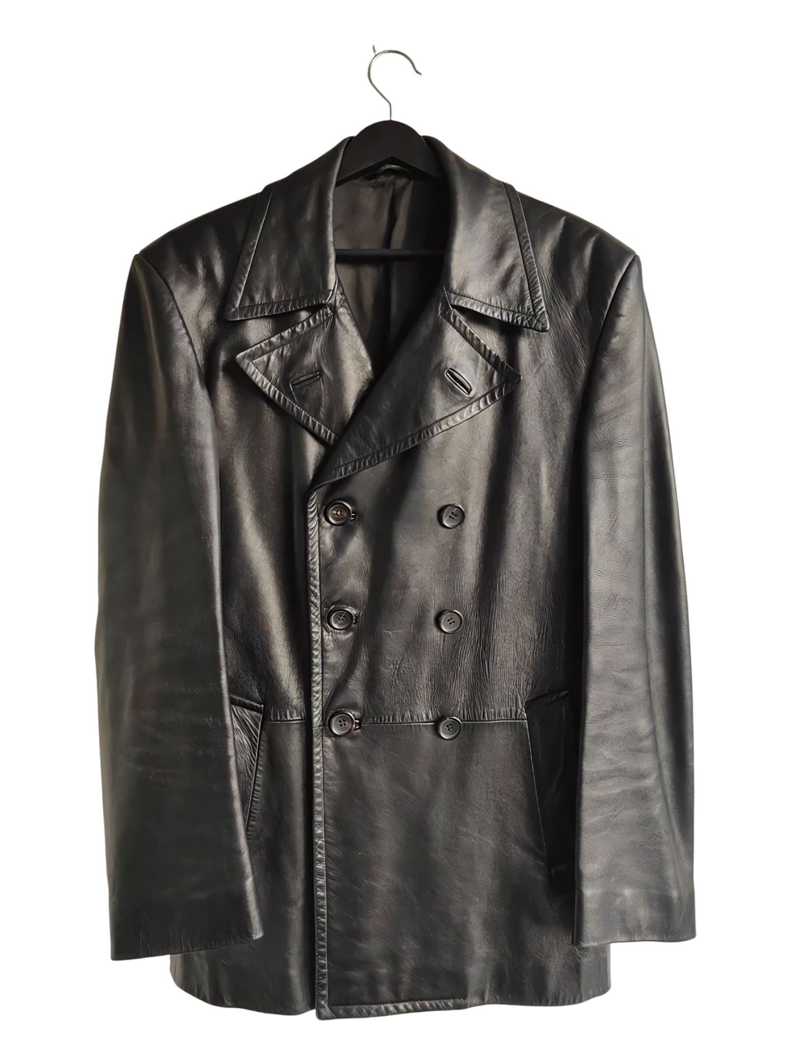 Gucci × Tom Ford GUCCI TOM FORD LEATHER COAT JACKET | Grailed