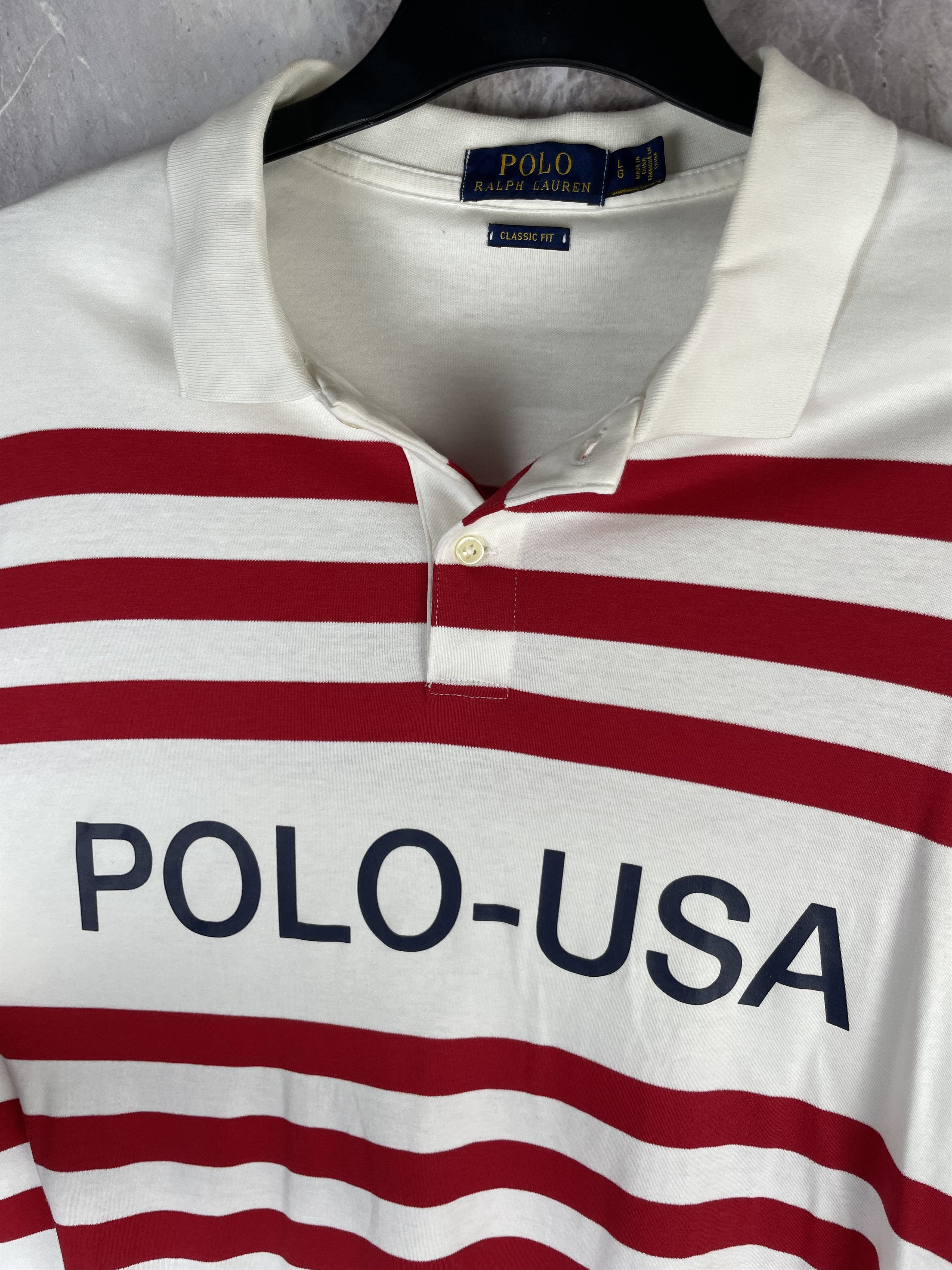 Polo Ralph Lauren Polo Ralph Lauren USA vintage polo shirt Size US L / EU 52-54 / 3 - 6 Thumbnail