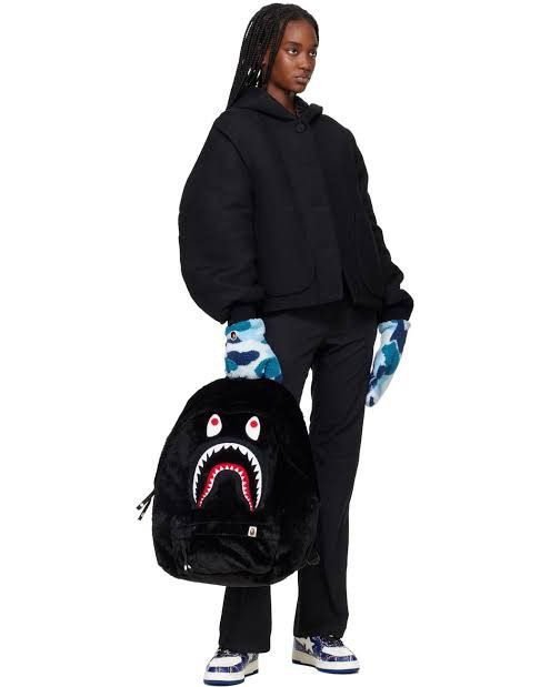 Bape BAPE Faux-Fur Daypack Backpack Size ONE SIZE - 14 Thumbnail