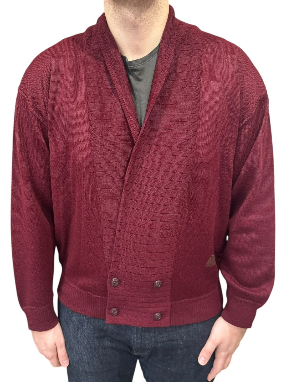 Yves Saint Laurent YSL Yves Saint Laurent Wool Jumper Cardigan Sweater Medium Size US M / EU 48-50 / 2 - 1 Thumbnail