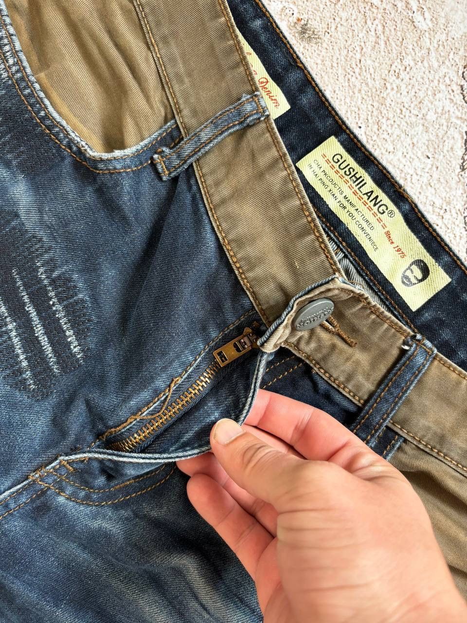 Japanese Brand Dirty pants Faded Crash denim thrashed y2k distressed jeans Size US 32 / EU 48 - 7 Thumbnail