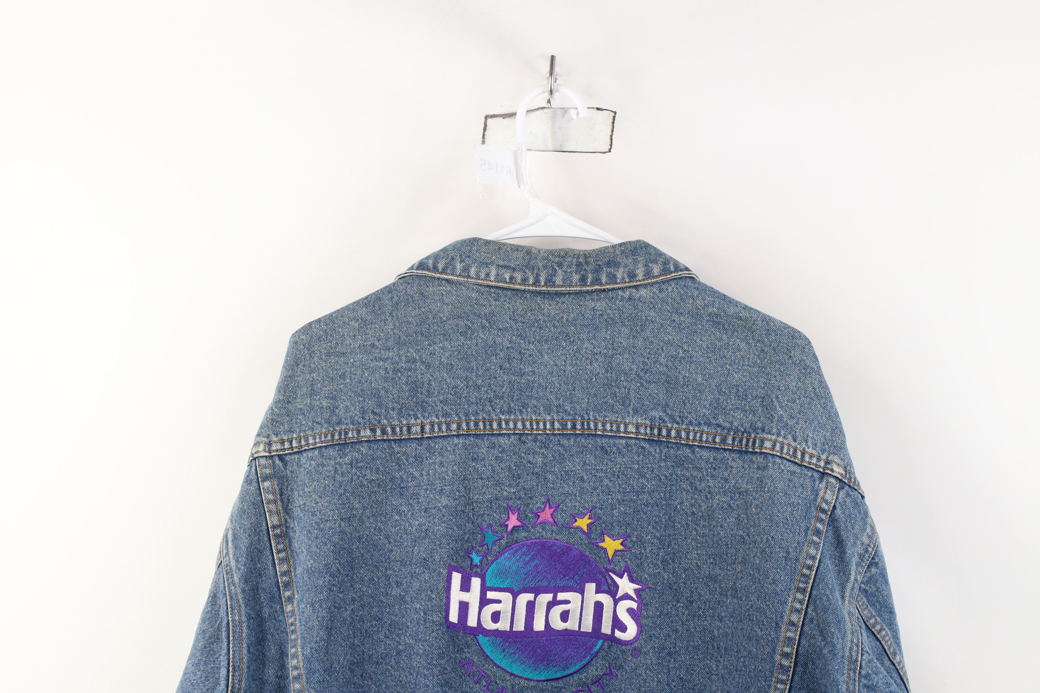 Vintage Vintage 90s Streetwear Harrahs Atlantic City Trucker Jacket Size US L / EU 52-54 / 3 - 14 Thumbnail