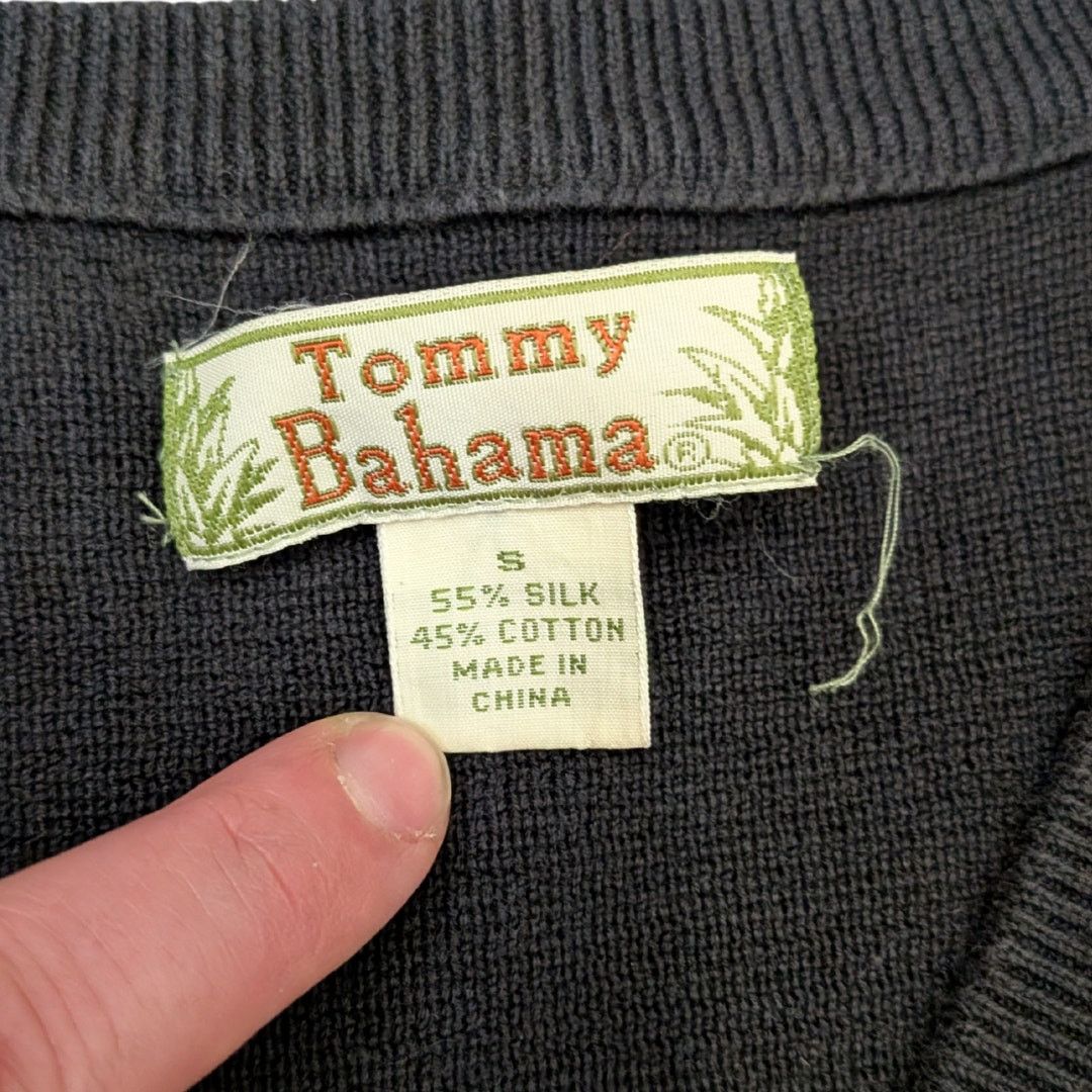 Tommy Bahama Vintage Tommy Bahama Silk Blend Black Cardigan | Women's S Size S / US 4 / IT 40 - 3 Thumbnail