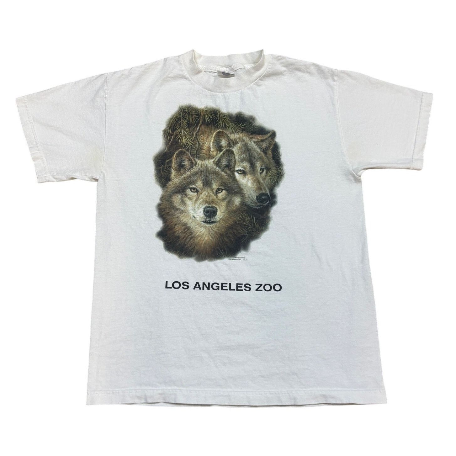 Vintage Vintage 90s Los Angeles Zoo Wolf Short Sleeve Shirt Men's M Size US M / EU 48-50 / 2 - 1 Thumbnail