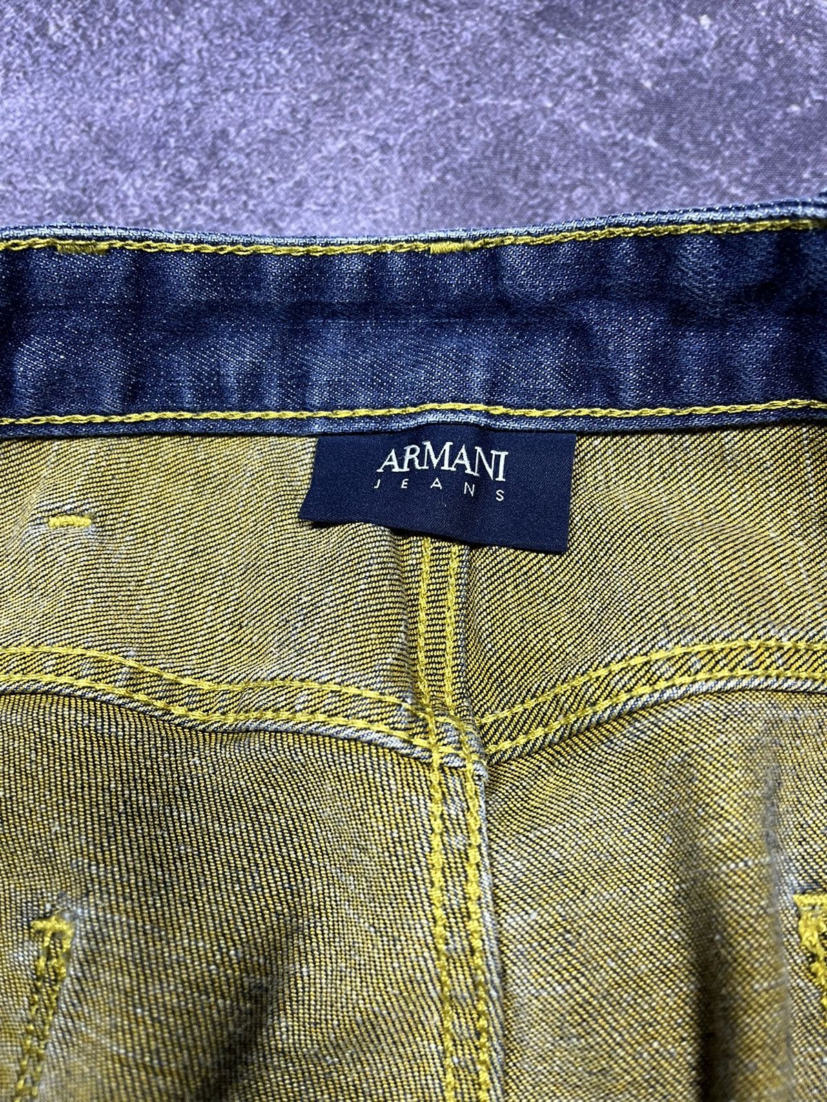 Emporio Armani Armani Jeans Metal Logo Jeans Denim Vintage Streetwear Y2K Size US 36 / EU 52 - 6 Thumbnail