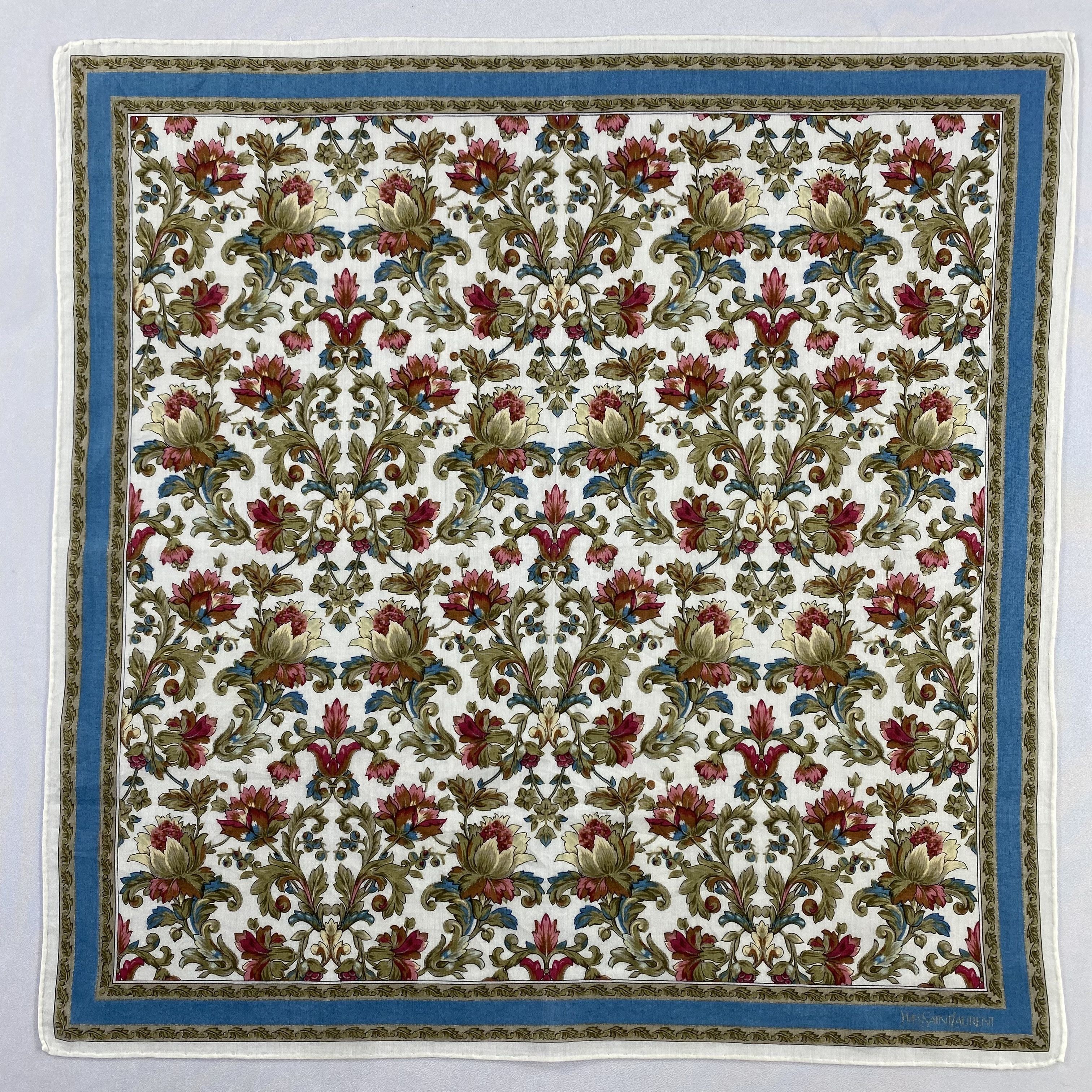 Vintage Yves Saint Laurent Bandana/ Handkerchief / Neckerchief-P1804 Size ONE SIZE - 1 Thumbnail